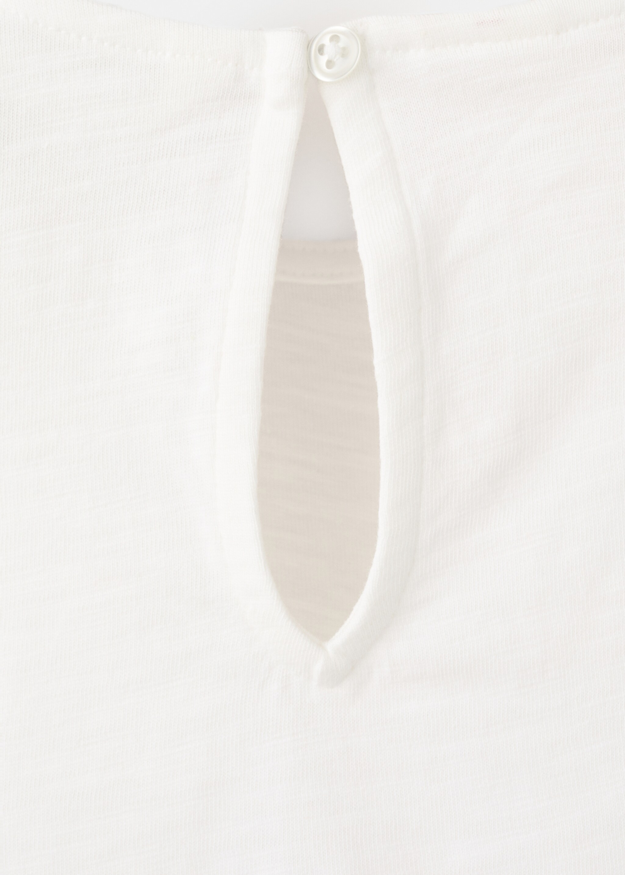 Camiseta algodón detalles trenzados - Detall de l'article 0, Blanc trencat. Ref: 27007934-00.