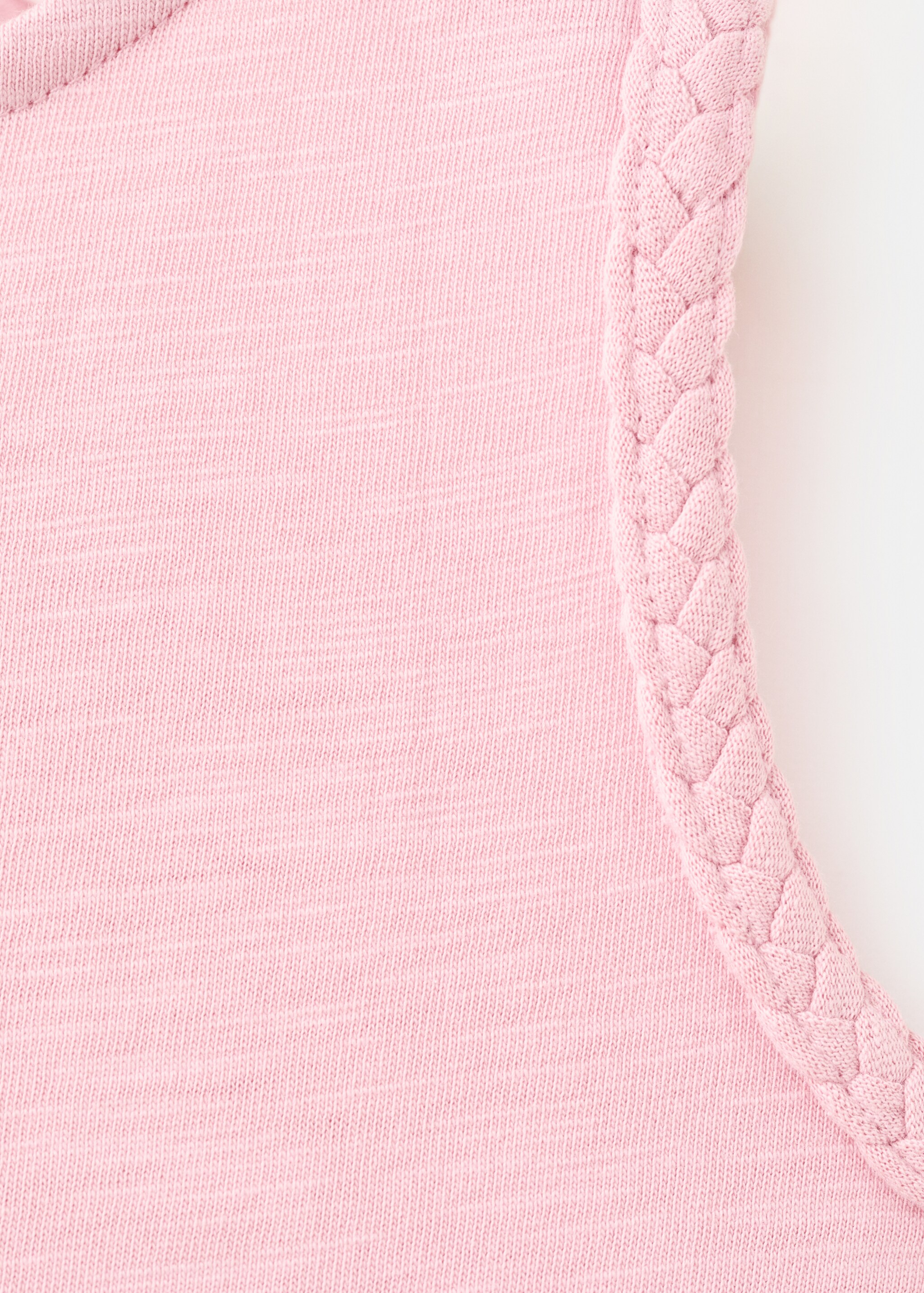 Camiseta algodón detalles trenzados - Detalle del artículo 8, Rosa. Ref: 27007934-00.