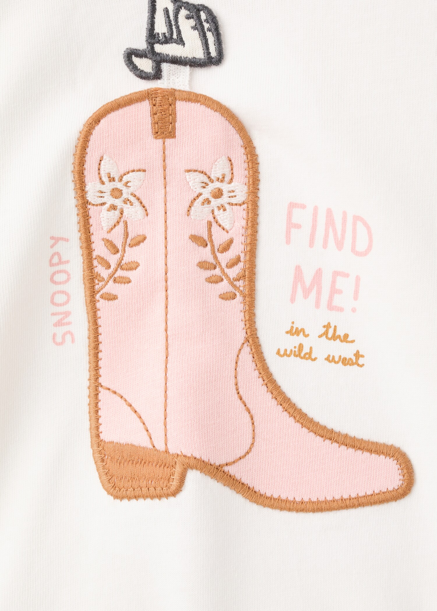 Snoopy embroidered t-shirt - Details of the article 0