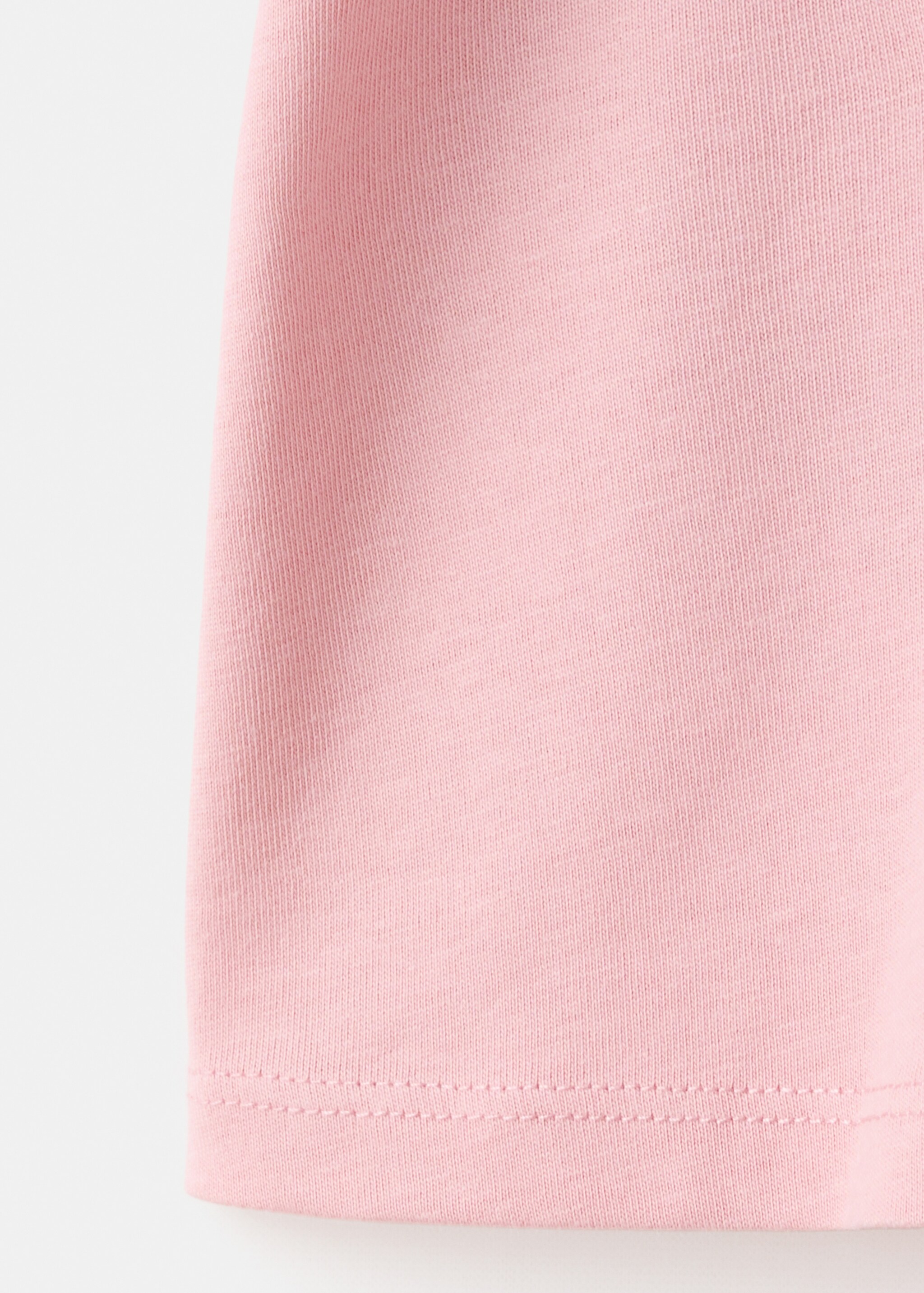 T-shirt with embroidered detail - Details of the article 0, Pink. Ref: 27007937-00.