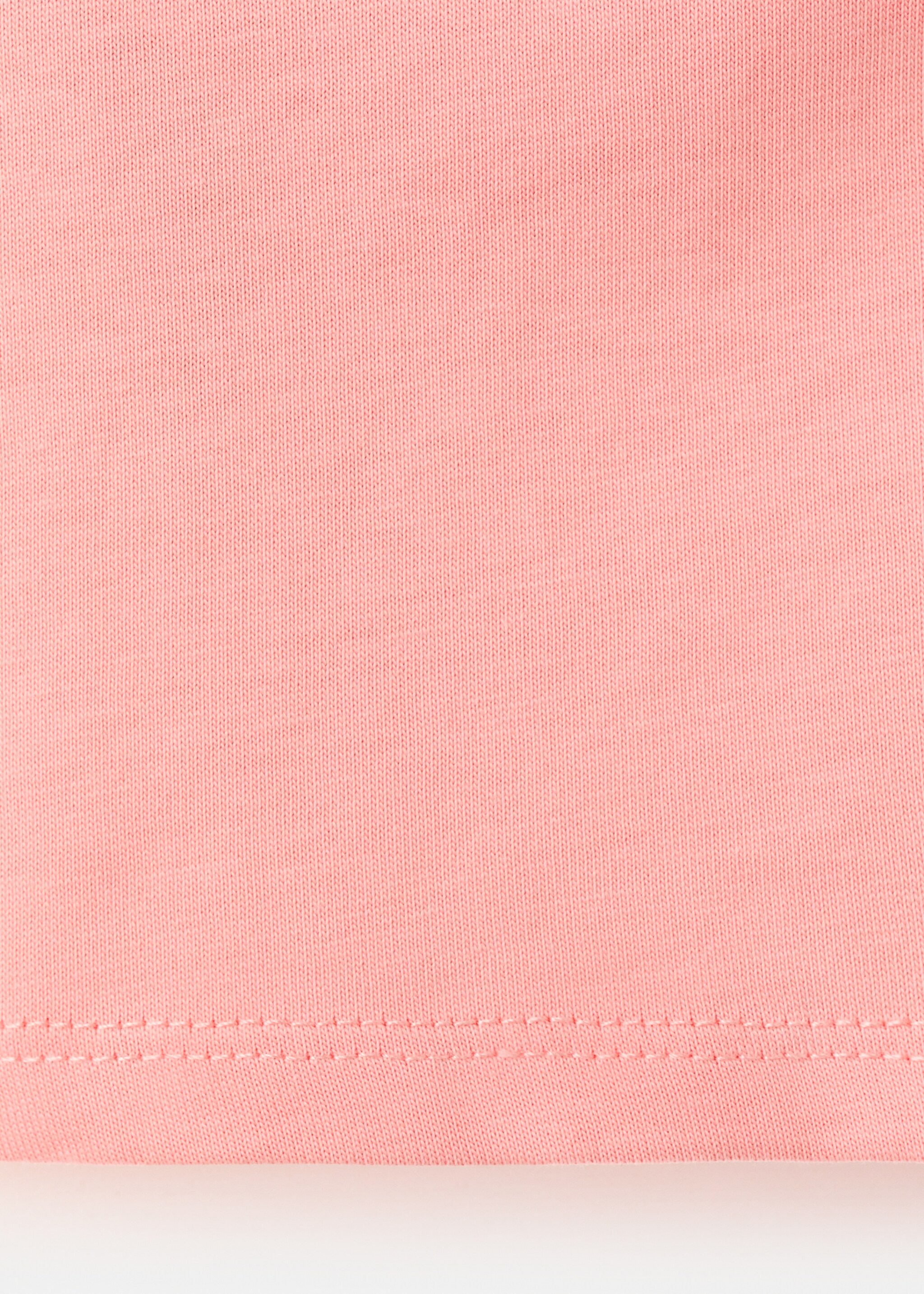 Off-the-shoulder ruffled top - Details of the article 0, Coral Red. Ref: 27007938-00.