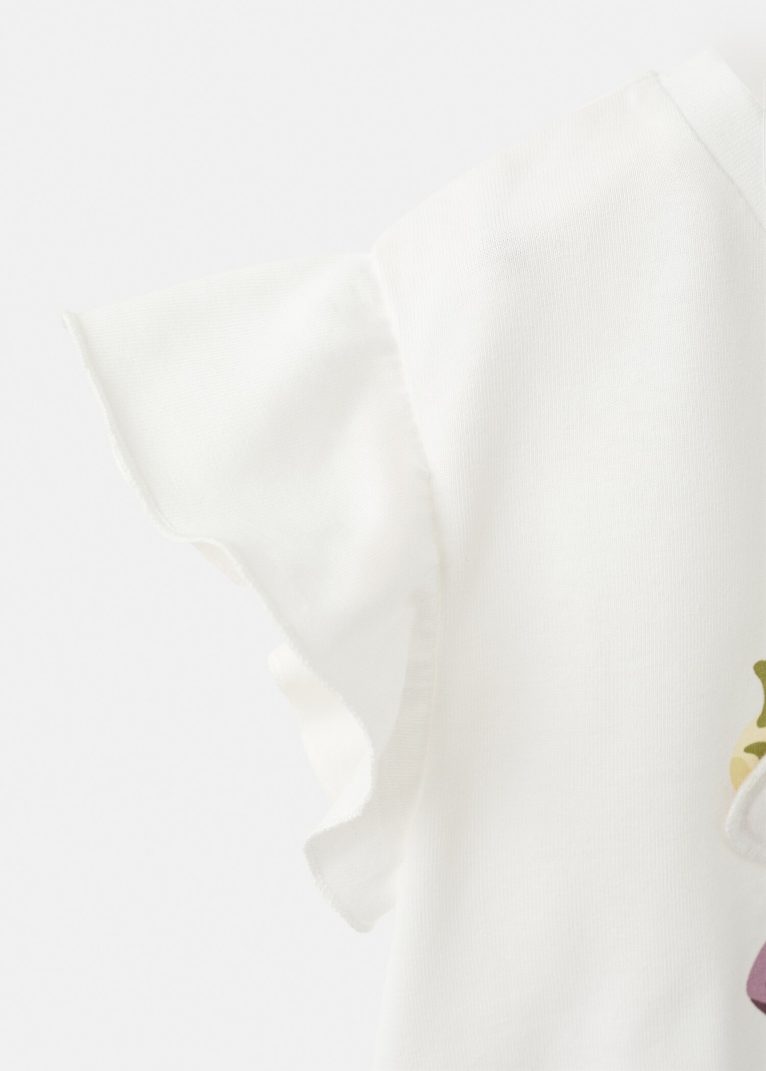 Ruffled printed t-shirt - Details of the article 0