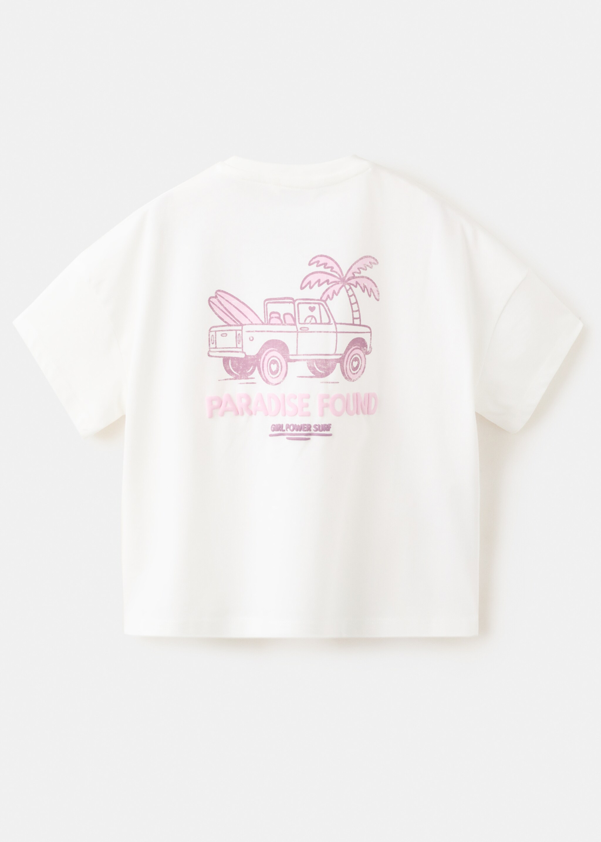 Printed cotton-blend t-shirt - Reverse of the article, Off White. Ref: 27007943-00.