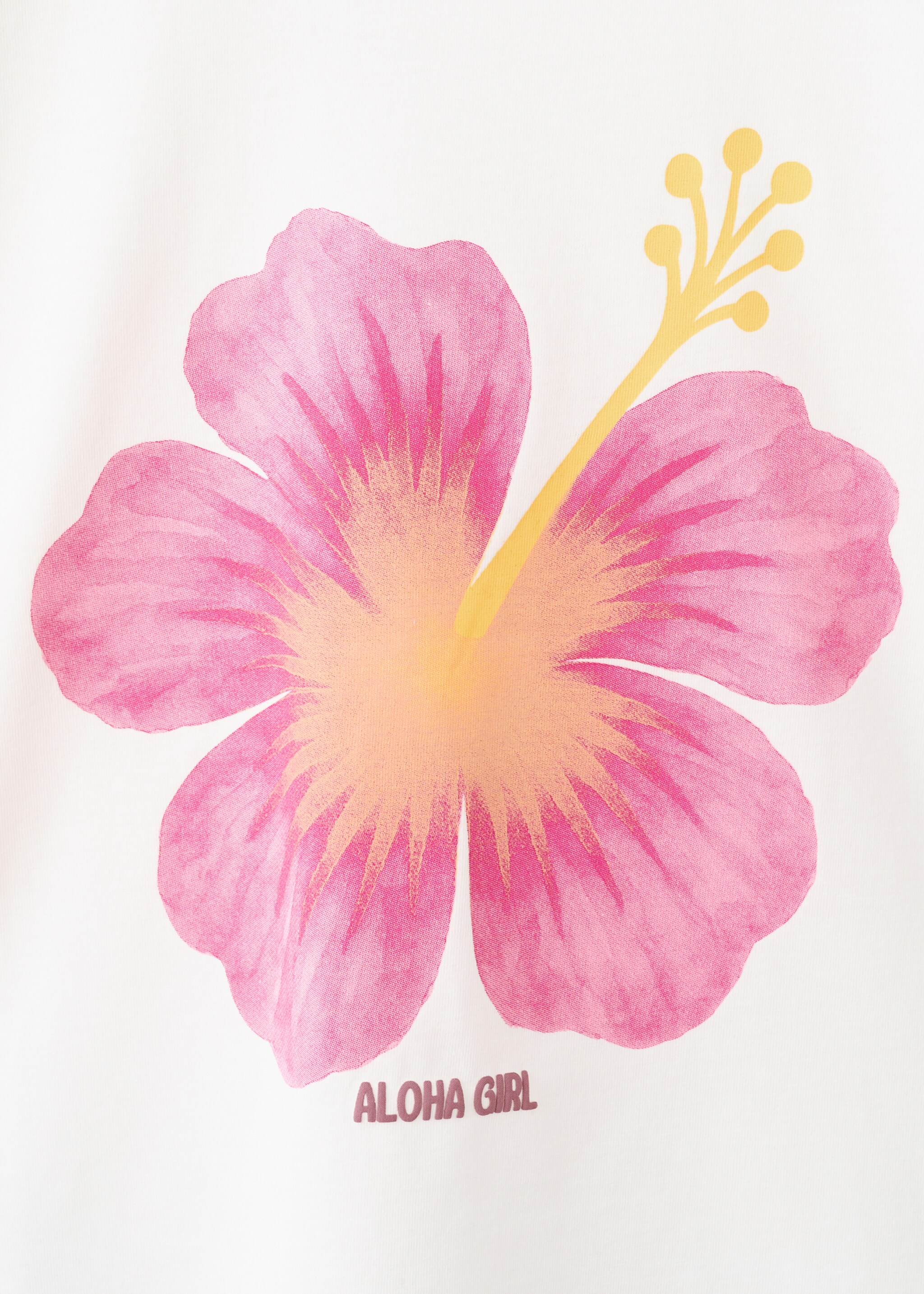 Floral-print cotton t-shirt - Details of the article 8, Off White. Ref: 27007945-00.