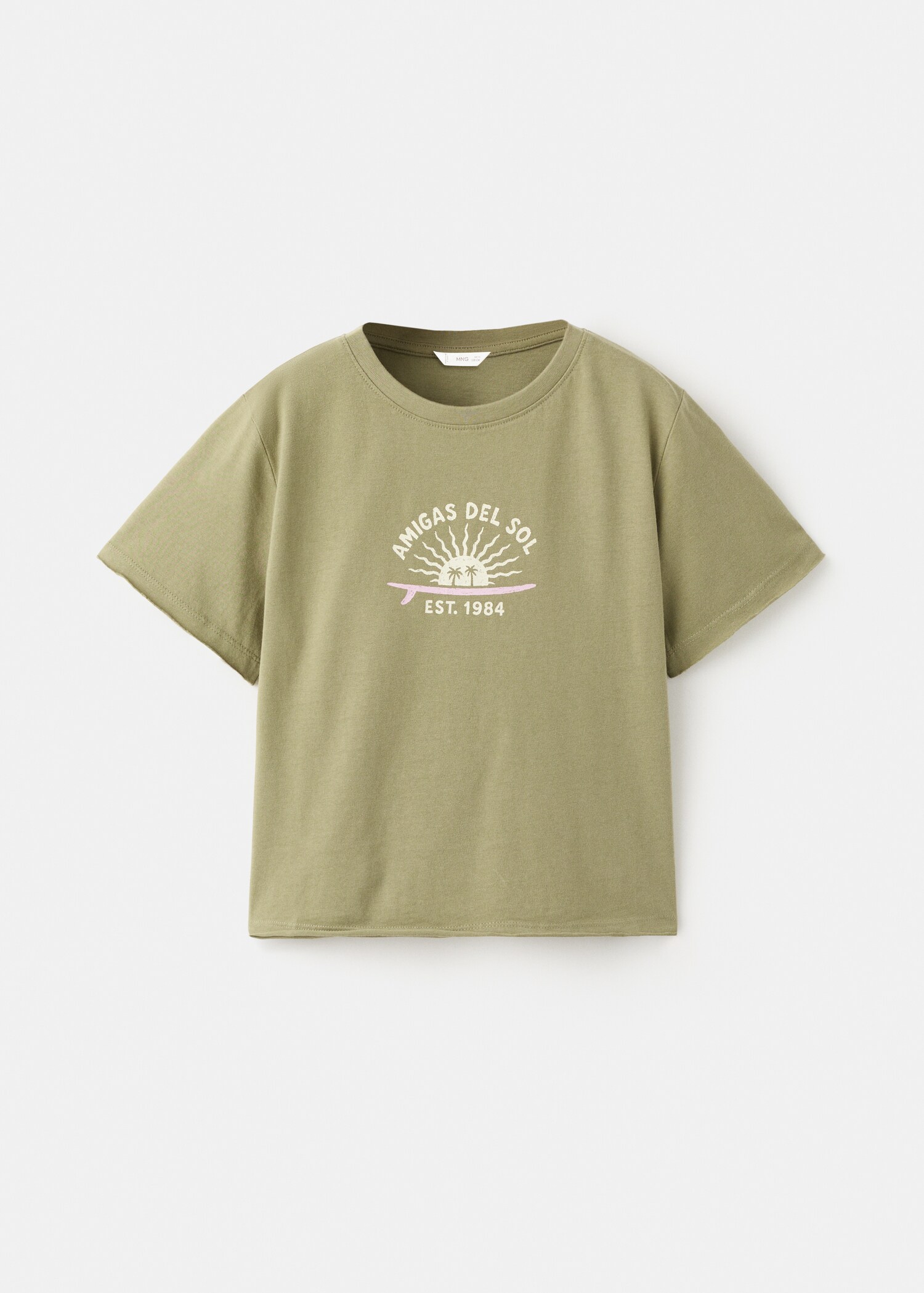 Printed cotton-blend t-shirt - Article without model