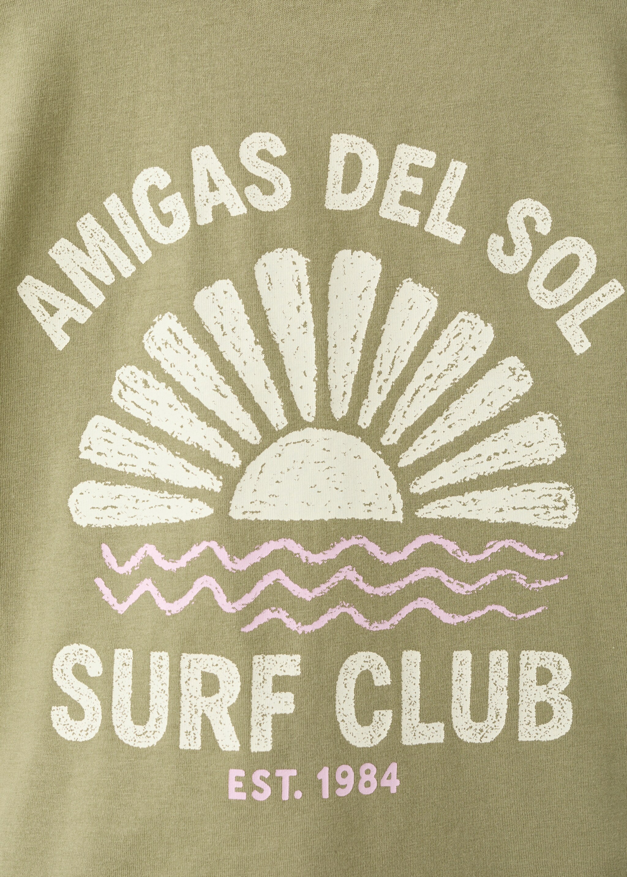 Printed cotton-blend t-shirt - Details of the article 0, Medium Green. Ref: 27007946-00.