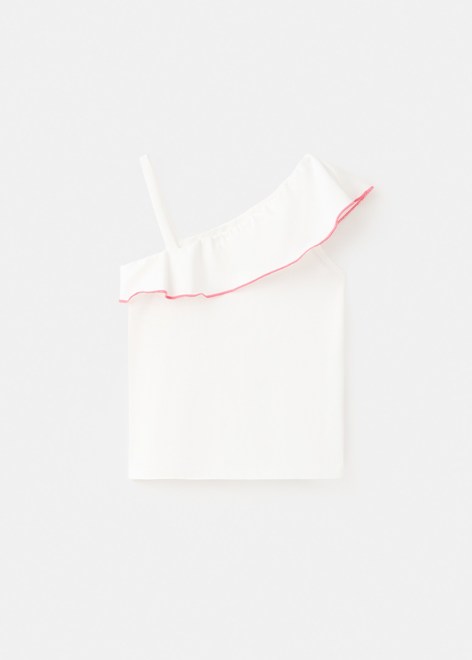 Contrast ruffle T-shirt - Reverse of the article