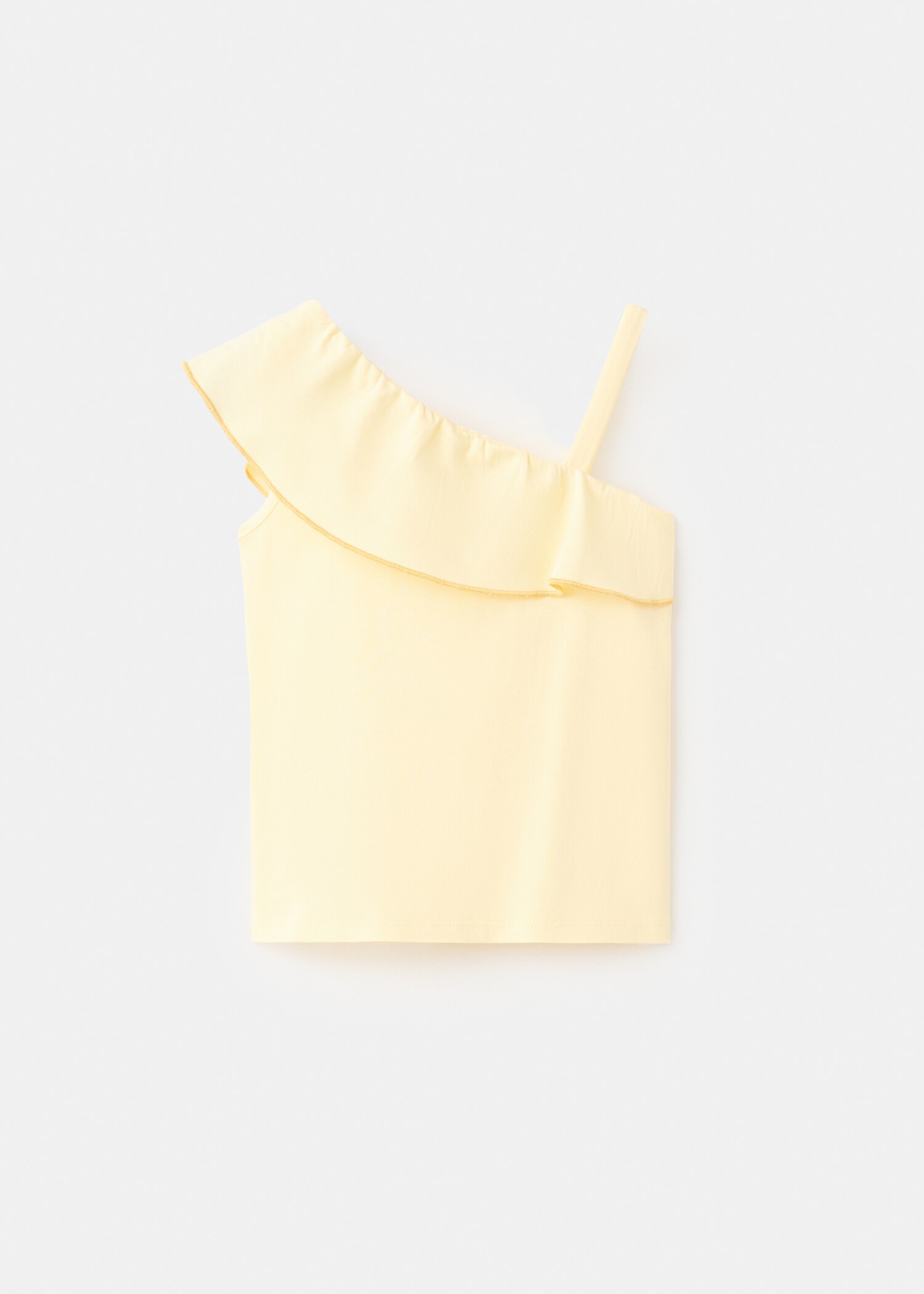 Contrast ruffle T-shirt - Article without model