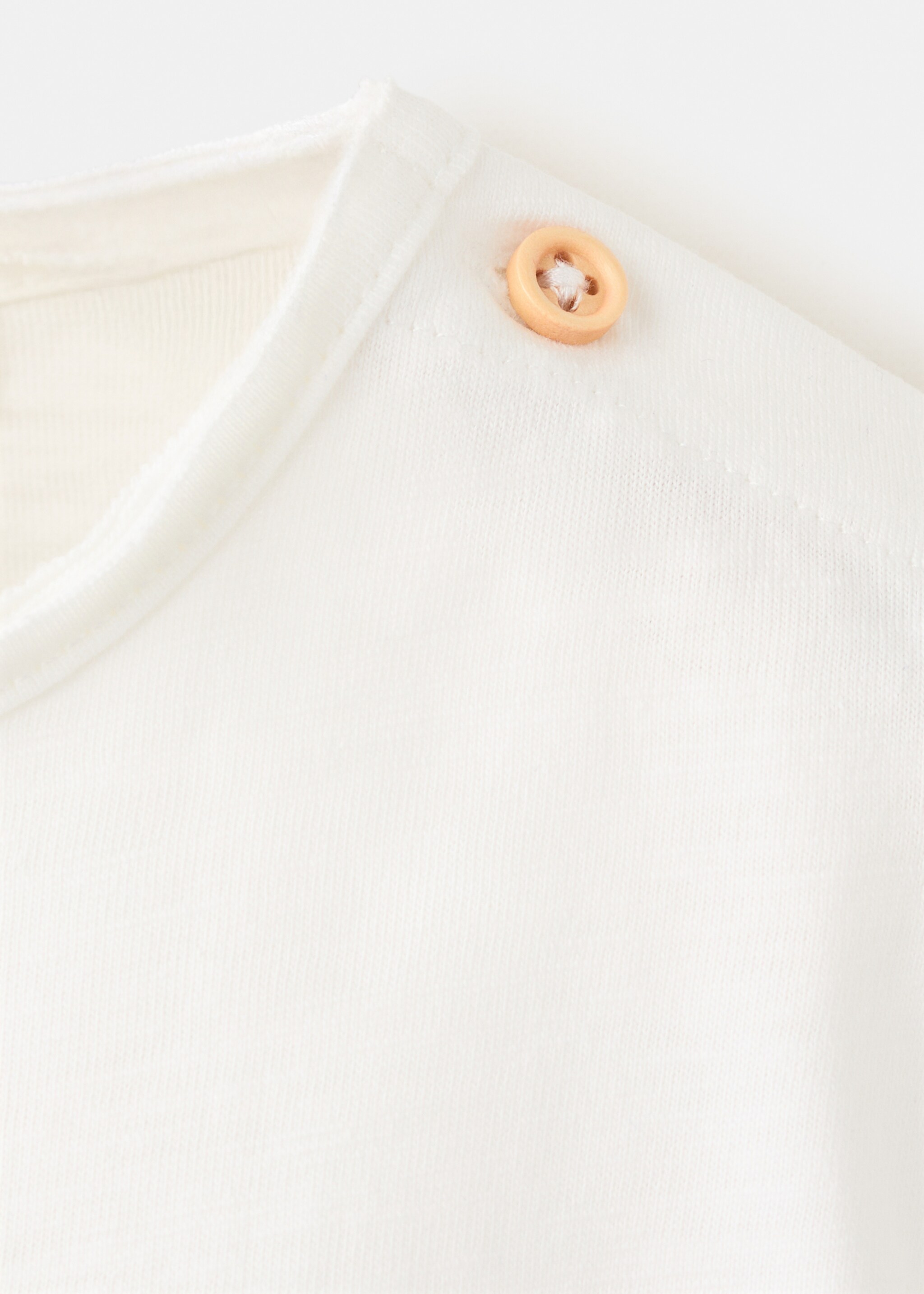 Printed cotton-blend t-shirt - Details of the article 0, Off White. Ref: 27008271-00.