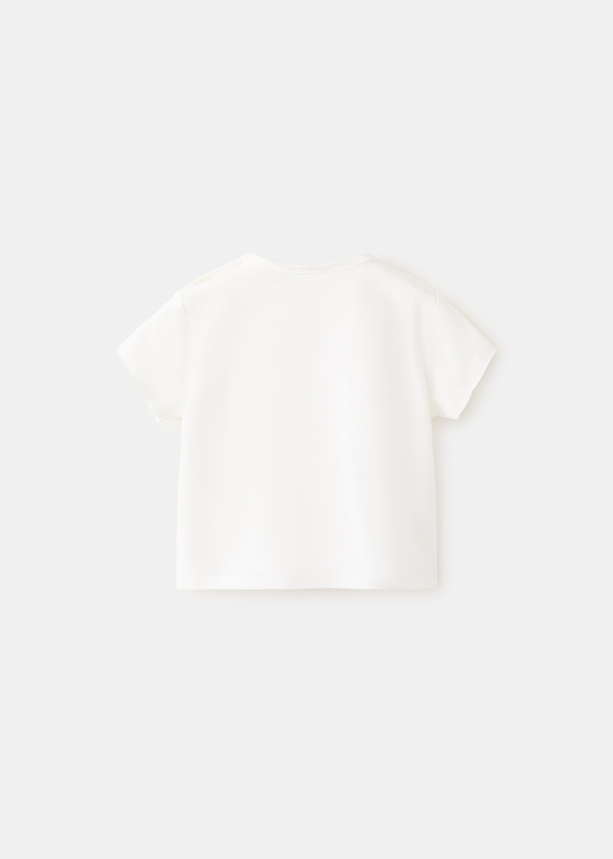 Printed cotton-blend t-shirt - Reverse of the article, Off White. Ref: 27008271-00.