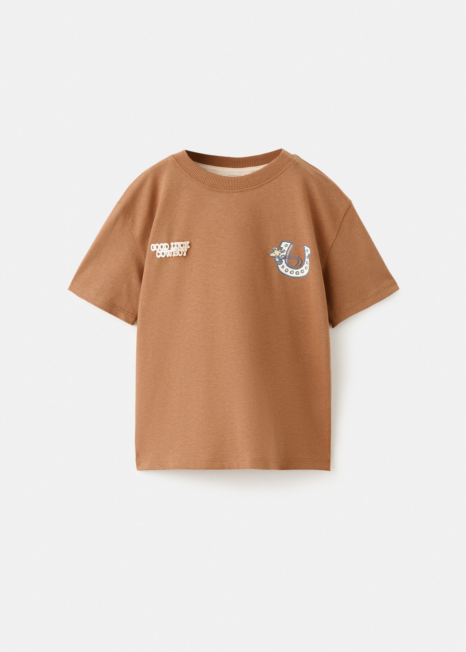 Printed cotton-blend t-shirt - Article without model