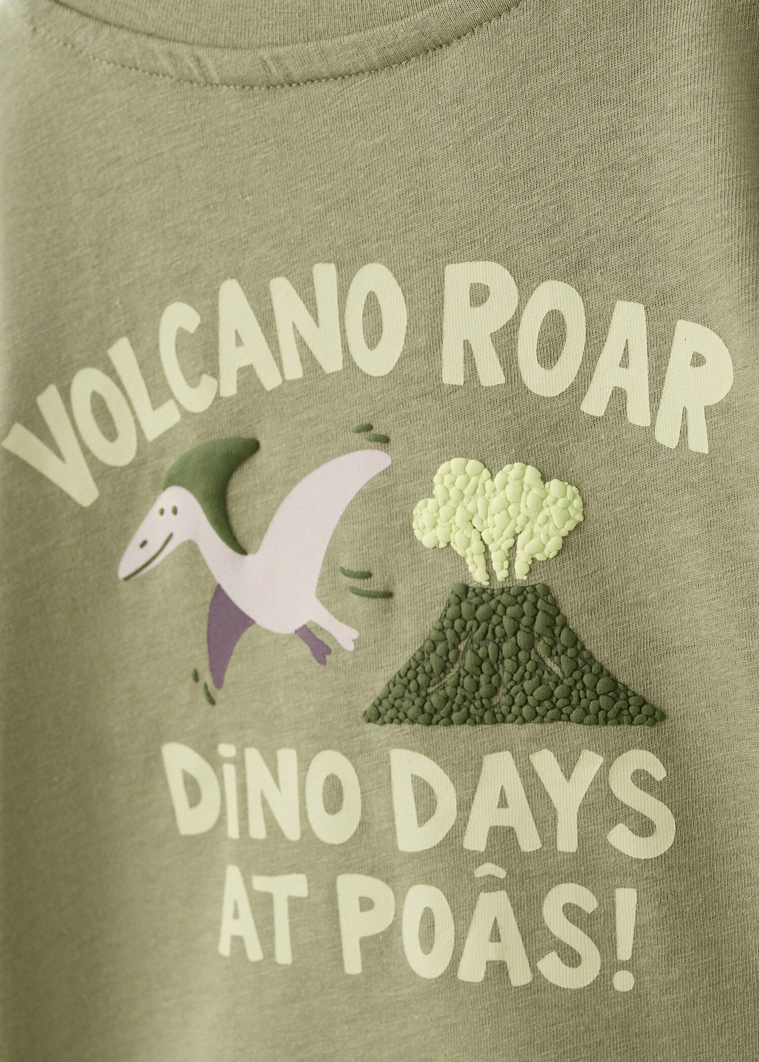 Printed cotton linen-blend T-shirt - Details of the article 0