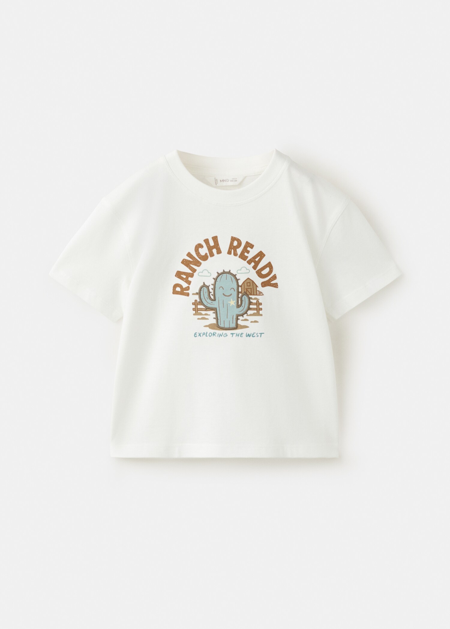 Printed cotton-blend t-shirt - Article without model