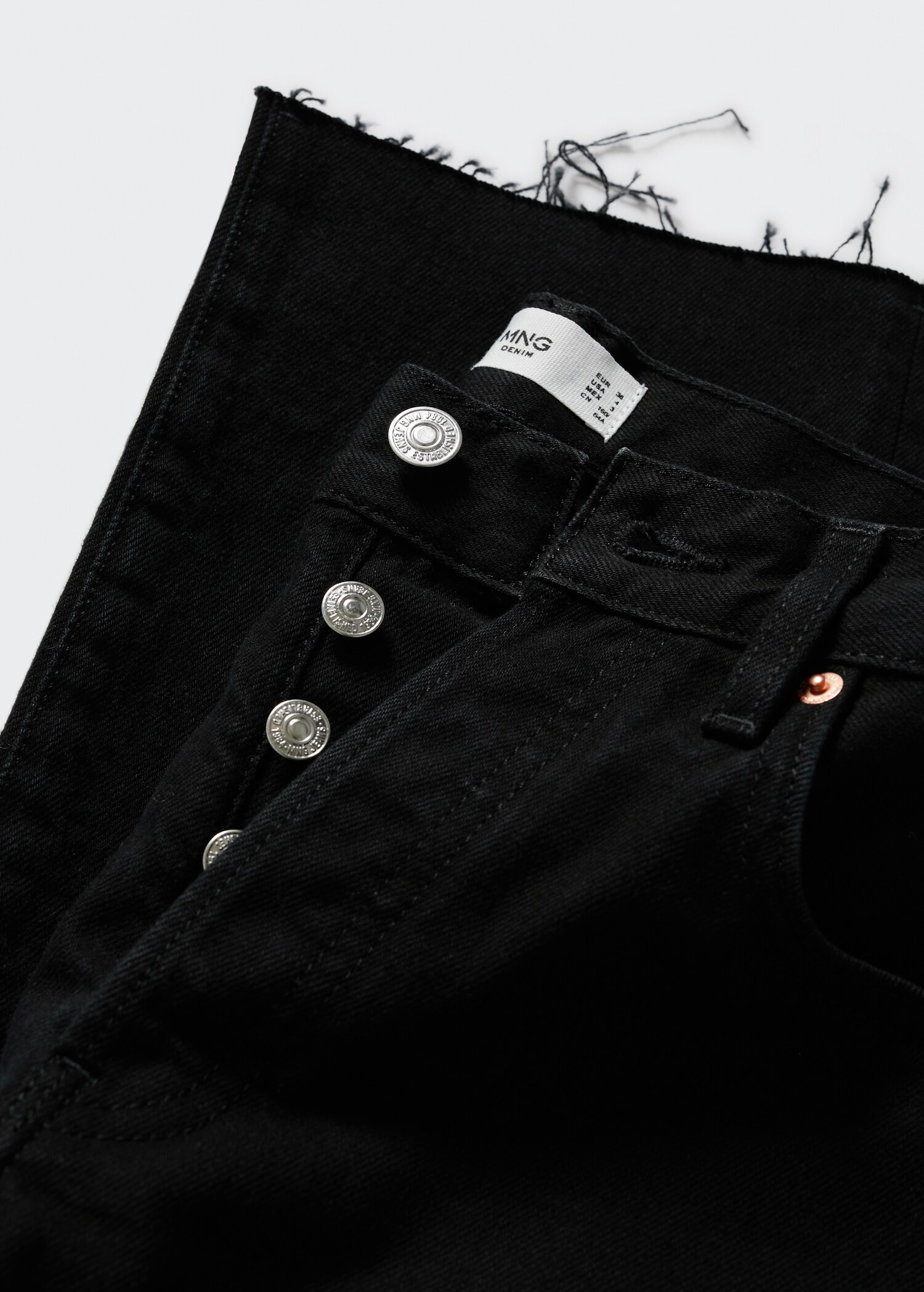 Jean droit taille haute crop - Détail de l'article 8