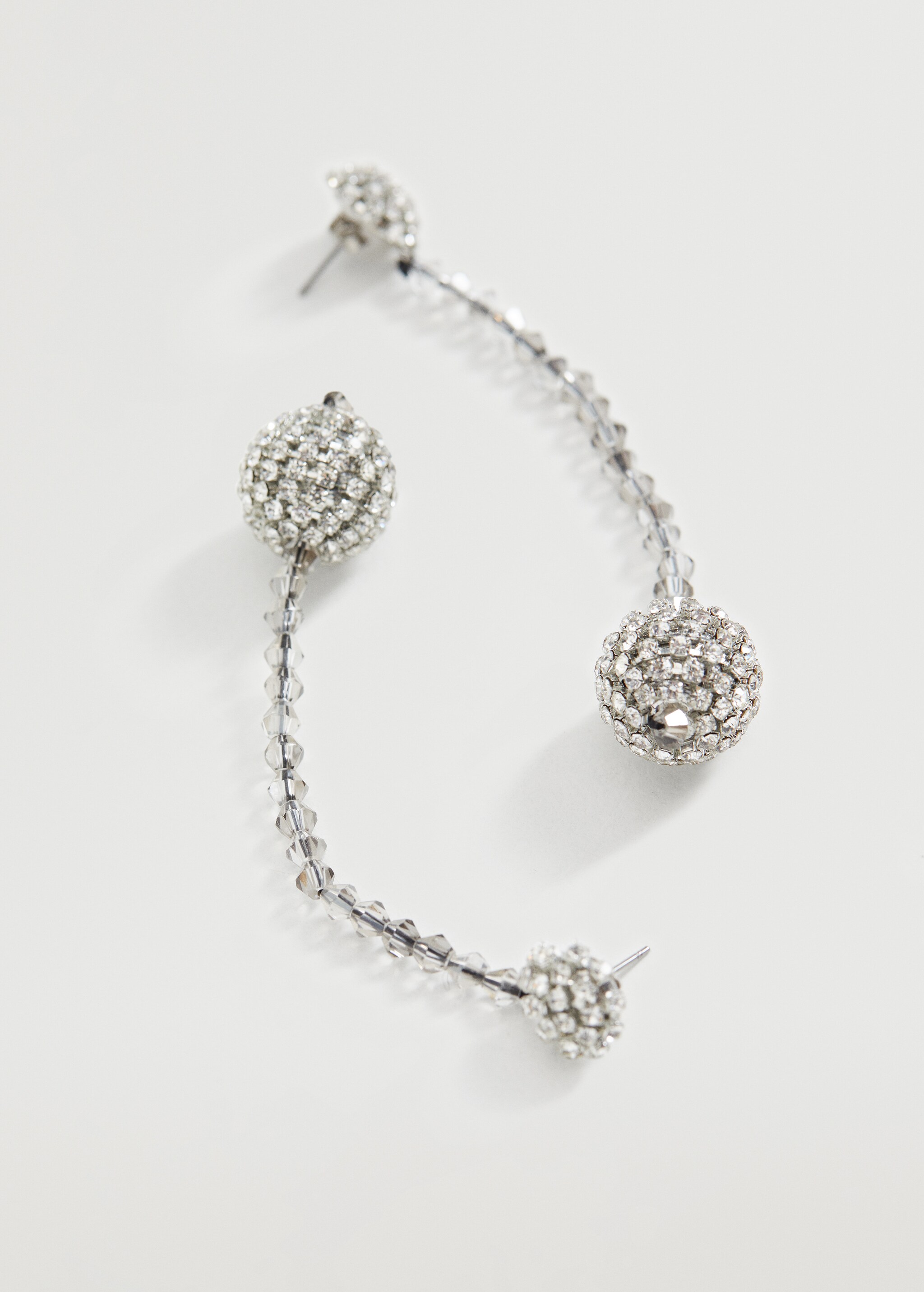Crystal beads earrings - Medium plane