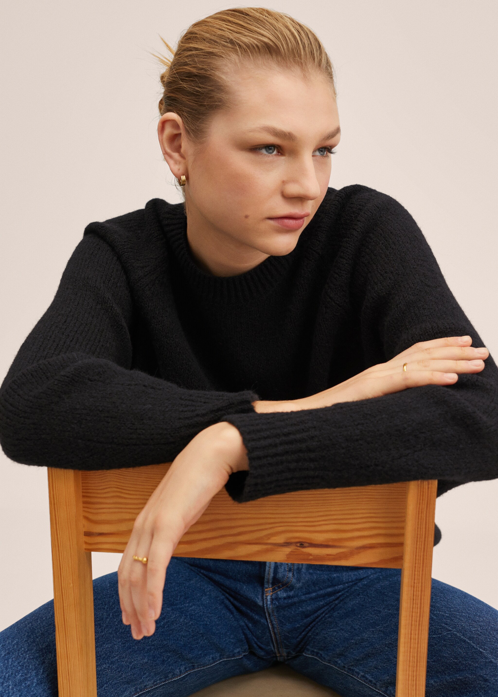 Oversize knit sweater - Details of the article 2