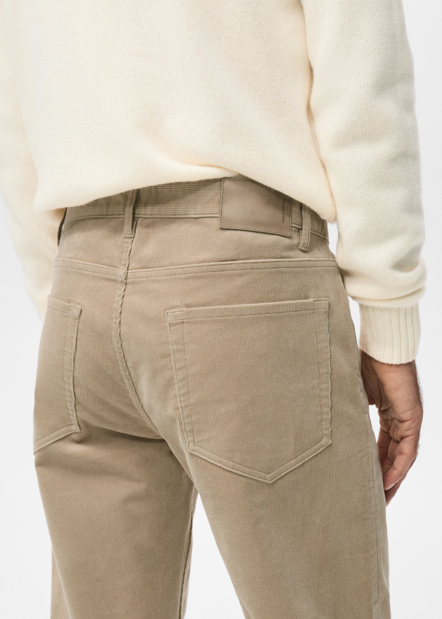 Corduroy regular-fit trousers - Details of the article 2