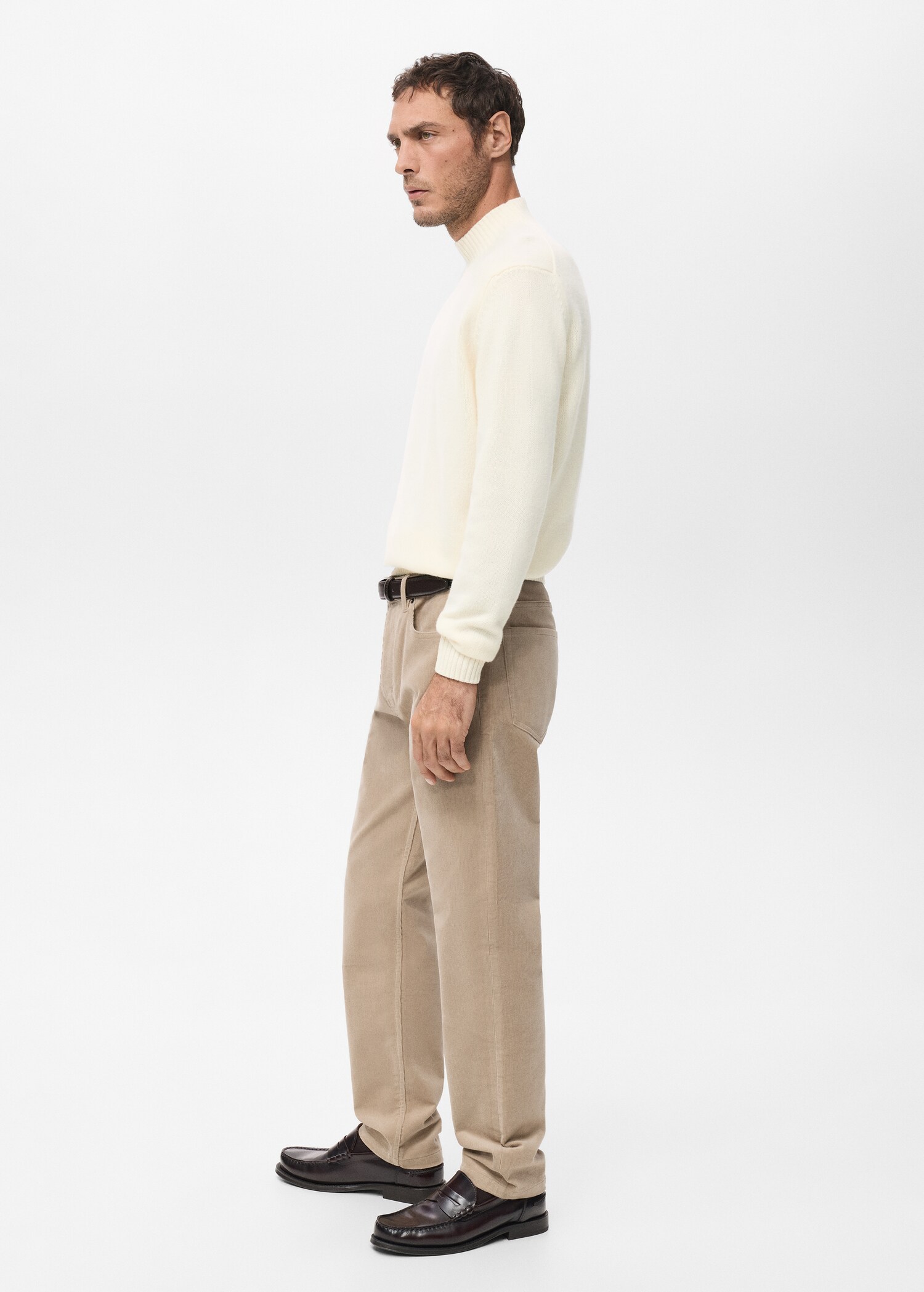 Corduroy regular-fit trousers - Details of the article 6