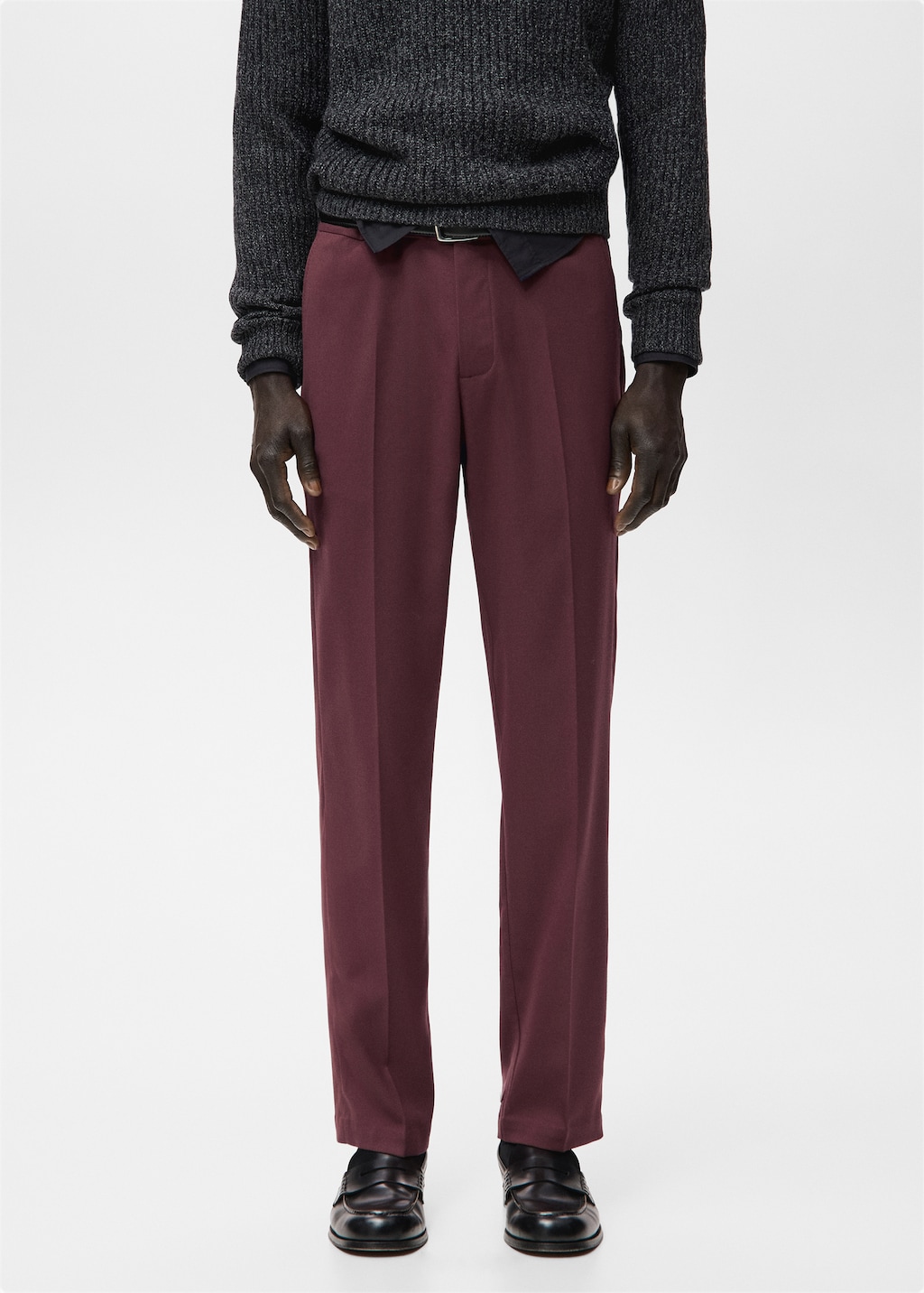 Fluid regular-fit trousers
