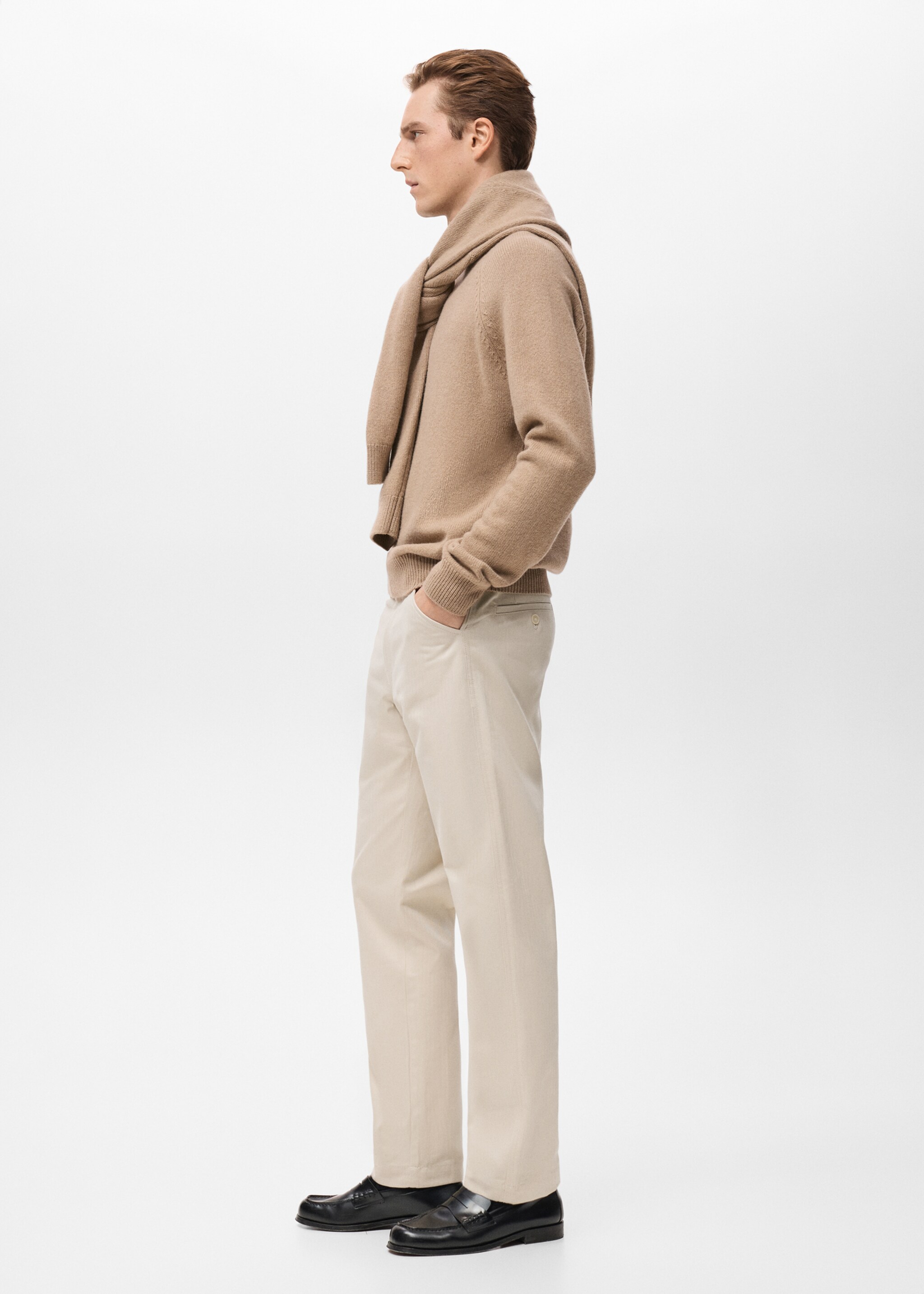 Trousers oren - Details of the article 2, Sand. Ref: 27011197-00.