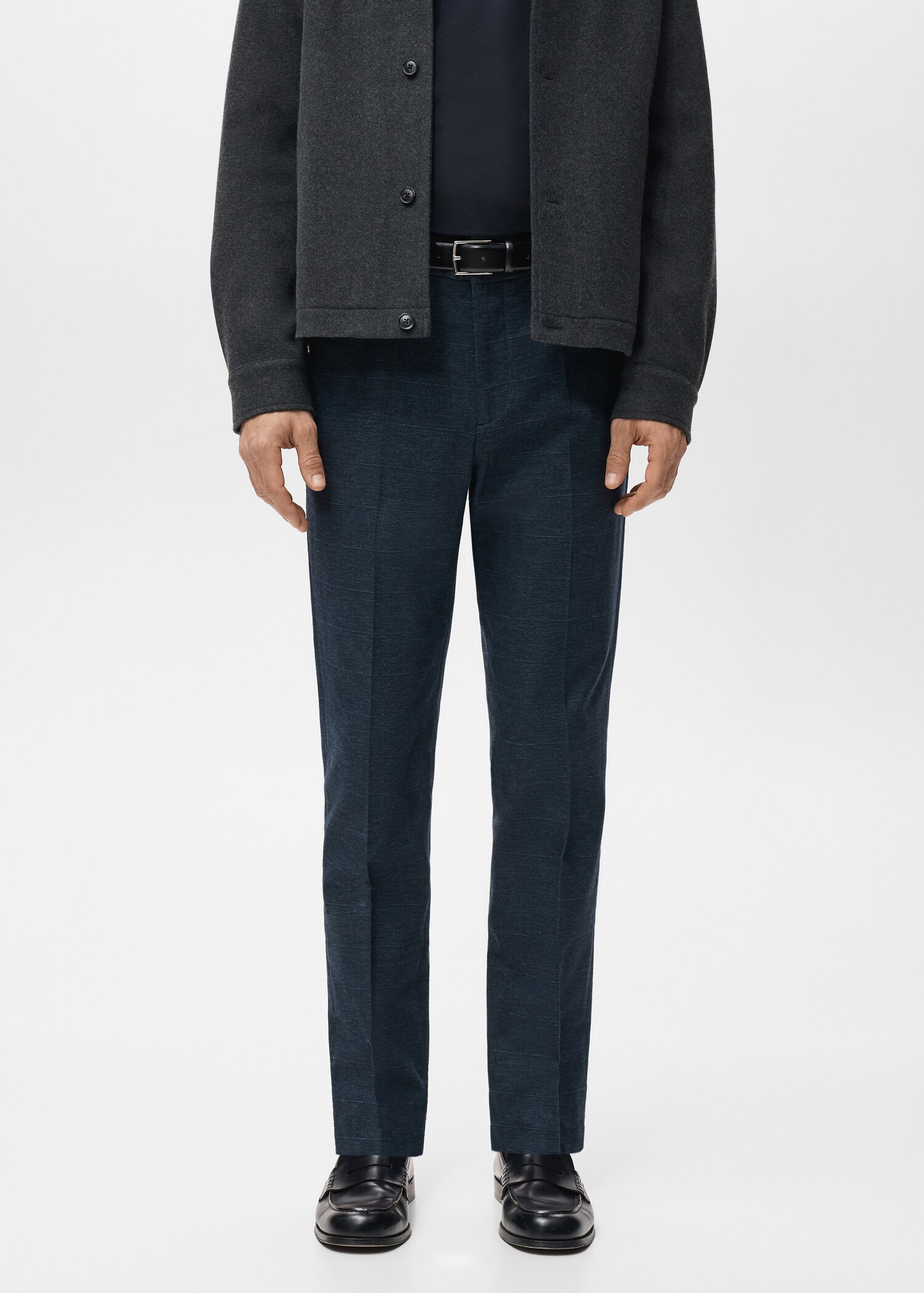 Pantalón franela slim fit - Plano medio