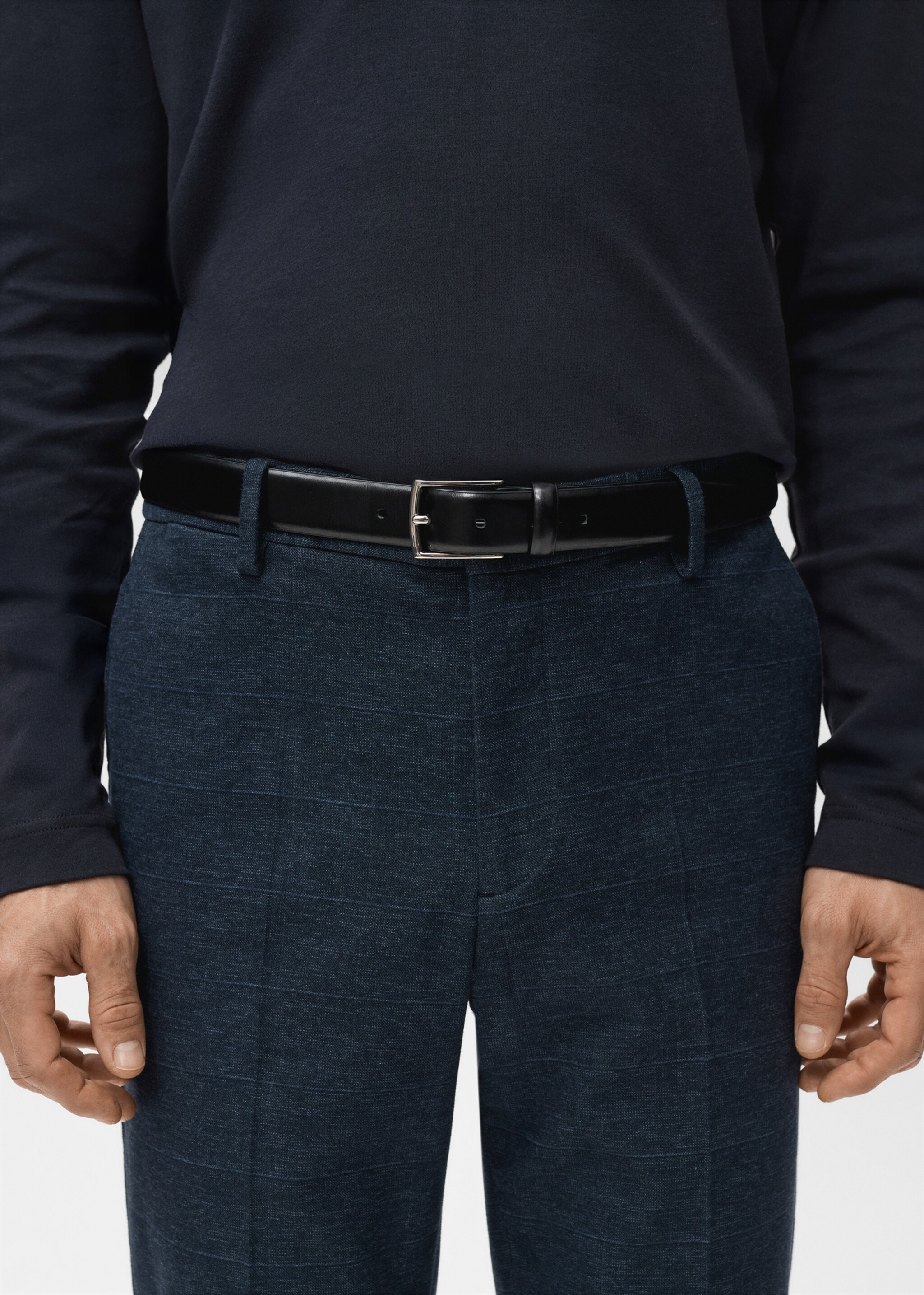 Pantalón franela slim fit - Detalle del artículo 1, Azul marino. Ref: 27011199-00.