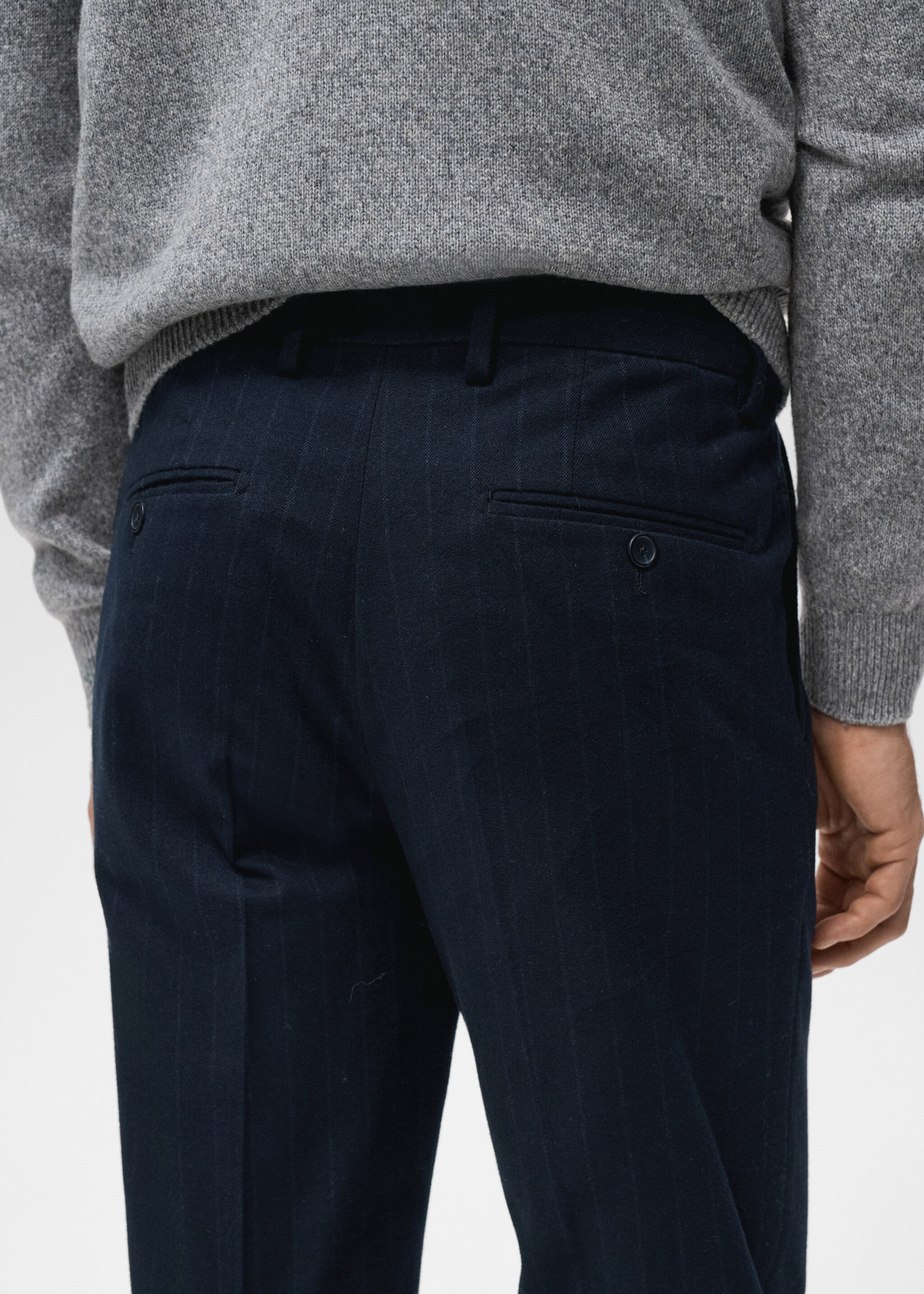 Trousers brest - Details of the article 2, Dark Navy. Ref: 27011201-00.