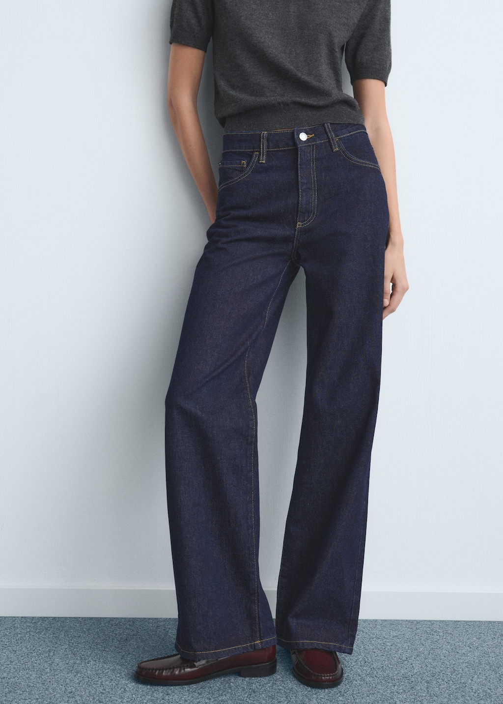 Danila high-waisted wide-leg jeans