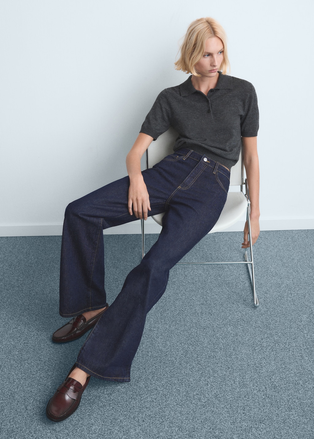 Danila high-waisted wide-leg jeans