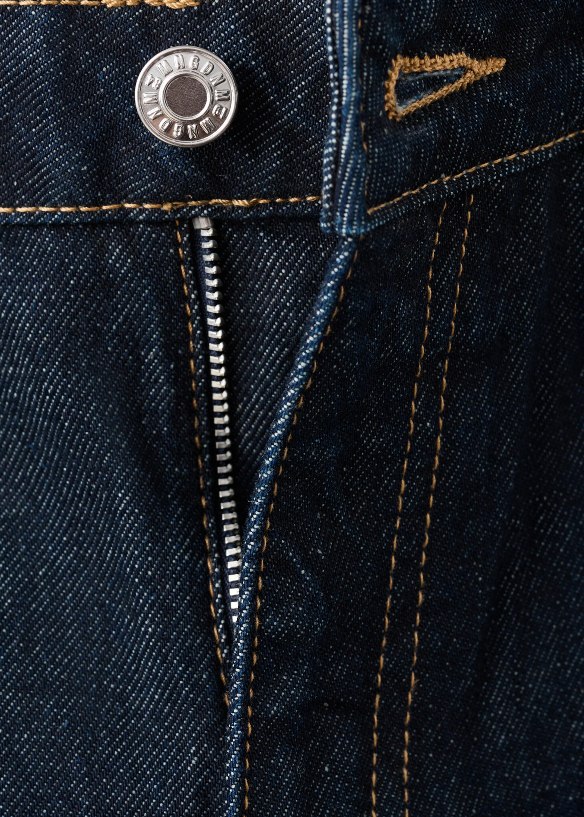 Danila high-waisted wide-leg jeans - Details of the article 8, Open Blue. Ref: 27011204-00.