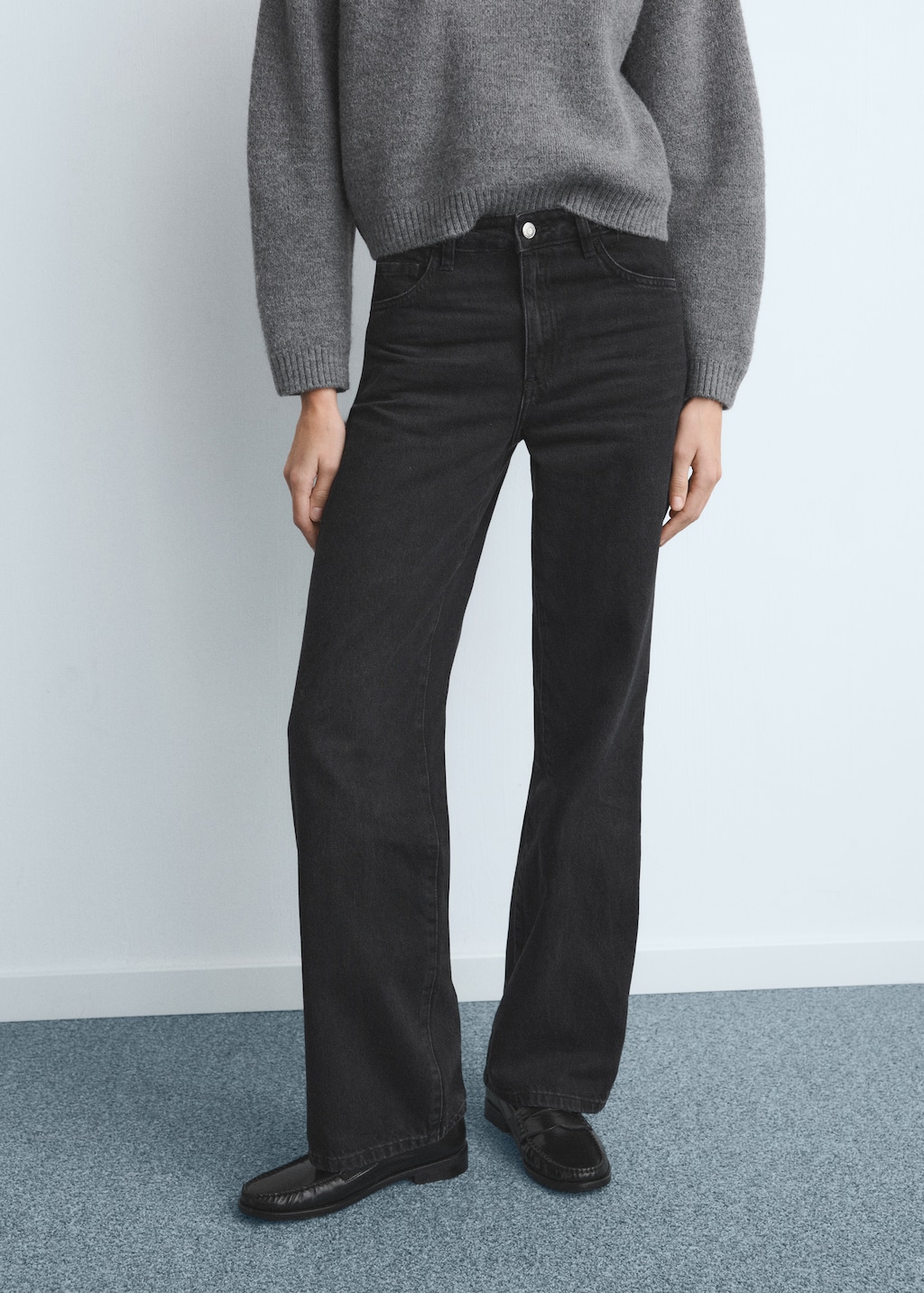 Mango Danila high-waisted wide leg jeans