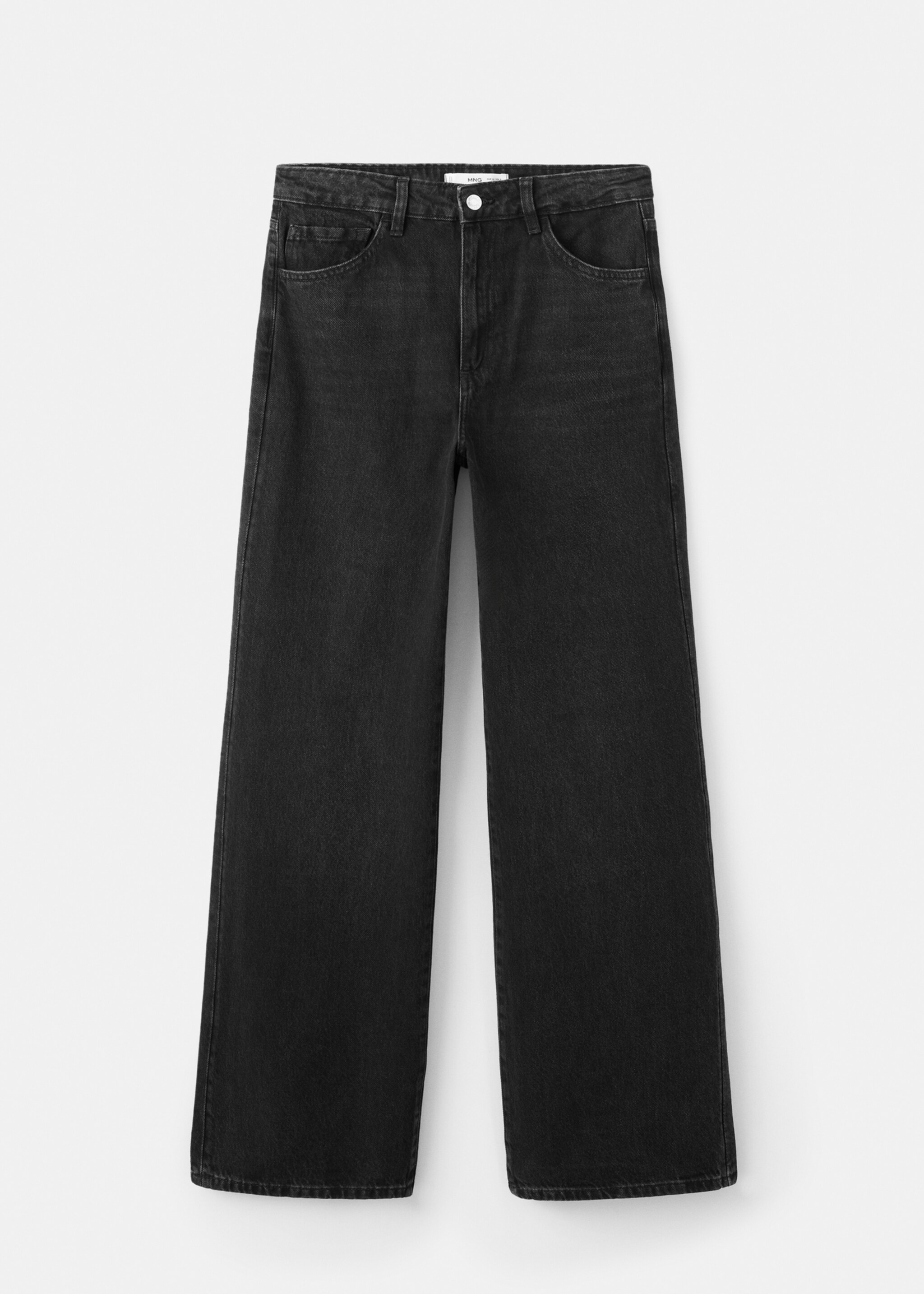 Danila high-waisted wide-leg jeans - Article without model, Black denim. Ref: 27011205-00.