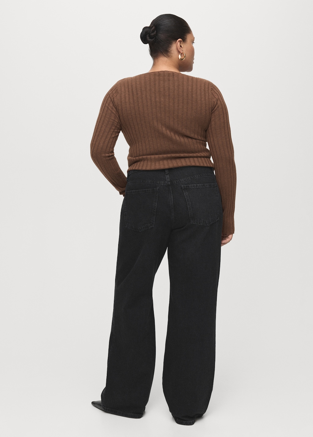 Mango Danila high-waisted wide leg jeans