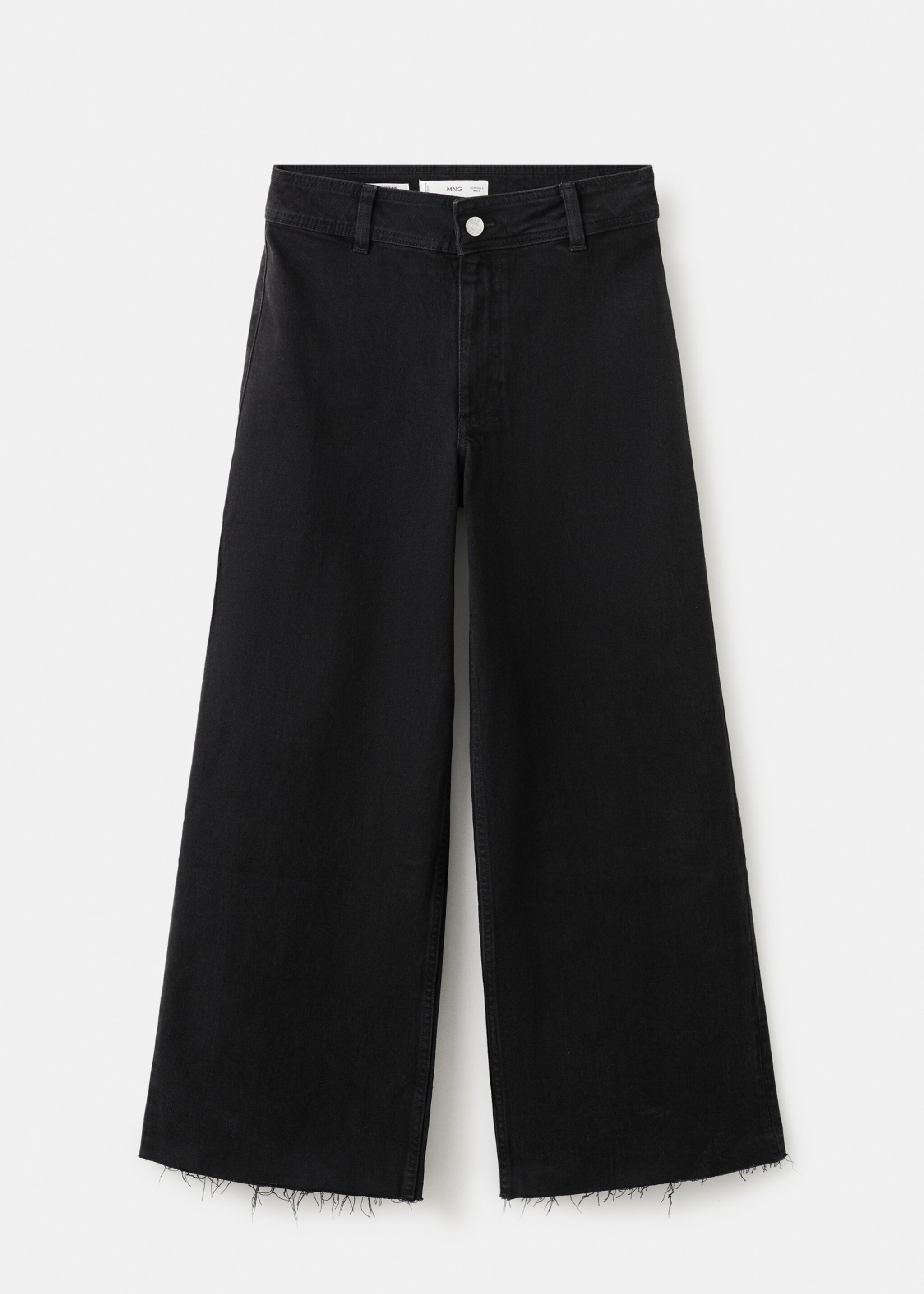 Catherin culotte high-rise jeans - Article without model, Black denim. Ref: 27011206-00.