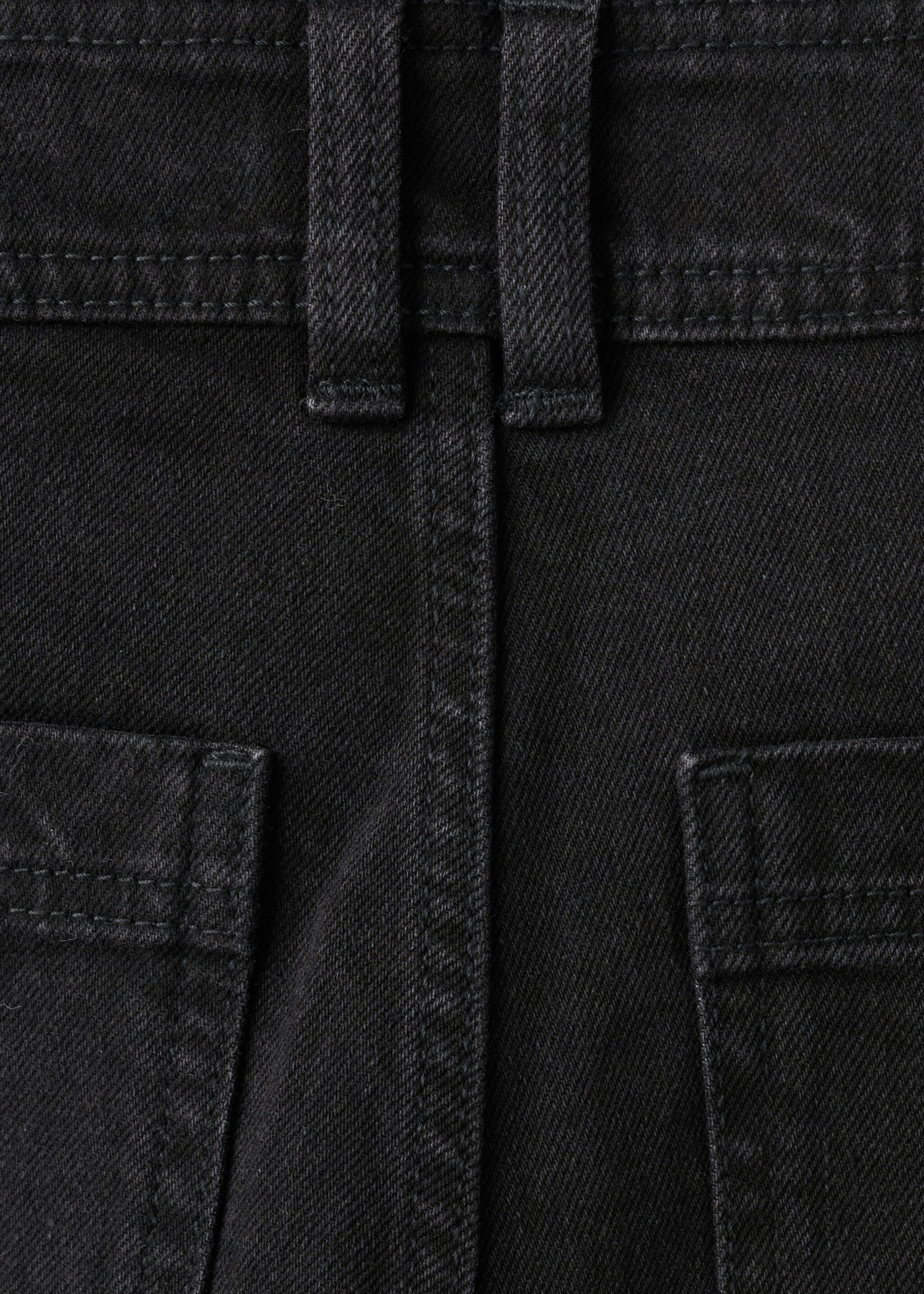 Catherin culotte high-rise jeans - Details of the article 0, Black denim. Ref: 27011206-00.