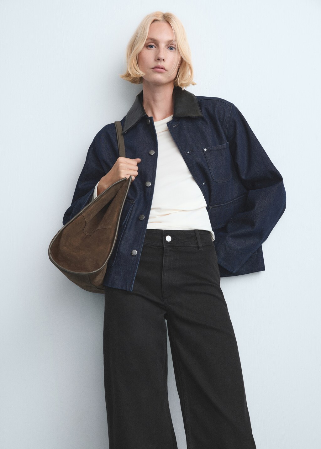 Mango Catherin culotte high-rise jeans