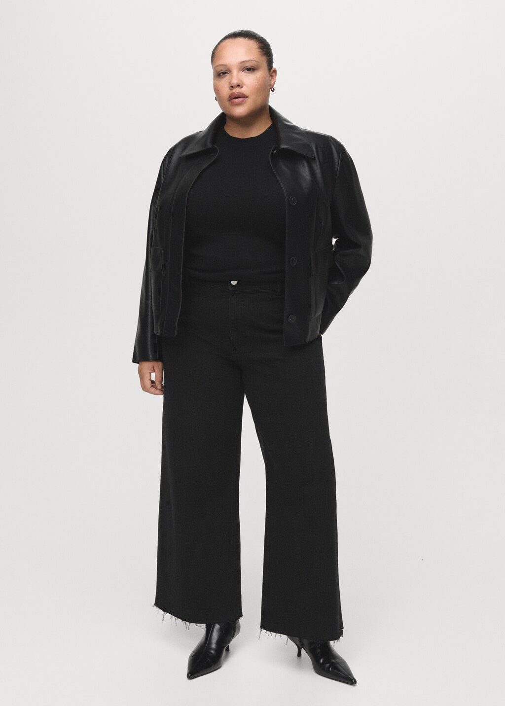 Mango Catherin culotte high-rise jeans