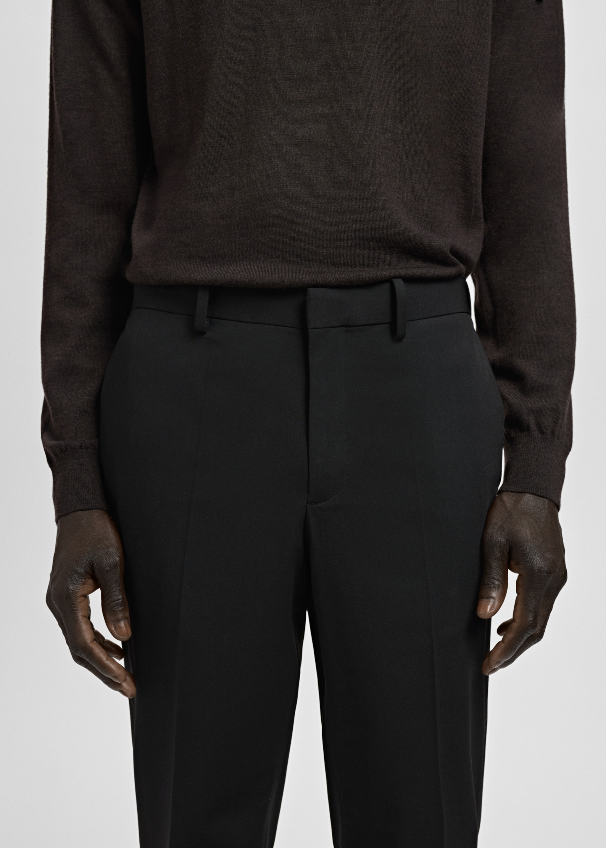 Pantalón traje París super slim fit - Detalle del artículo 1, Negro. Ref: 27011207-00.
