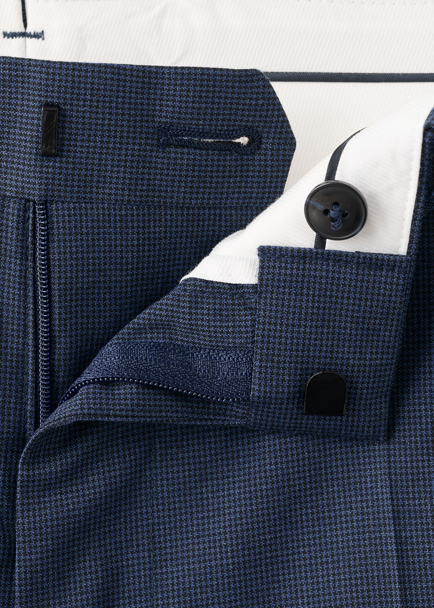 Stretch fabric super slim-fit suit trousers - Details of the article 8
