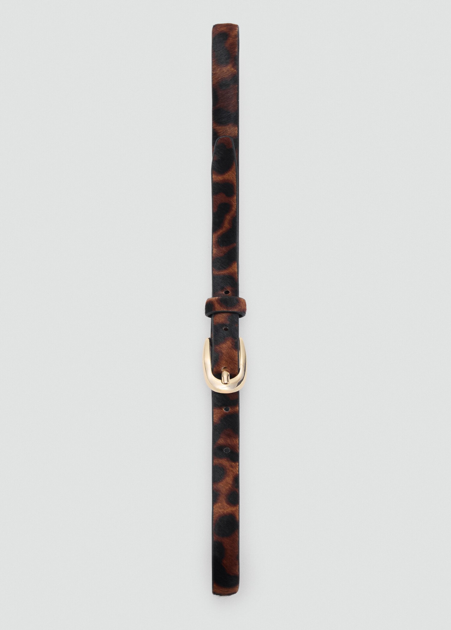 Ceinture cuir imitation fourrure léopard - Détail de l'article 2