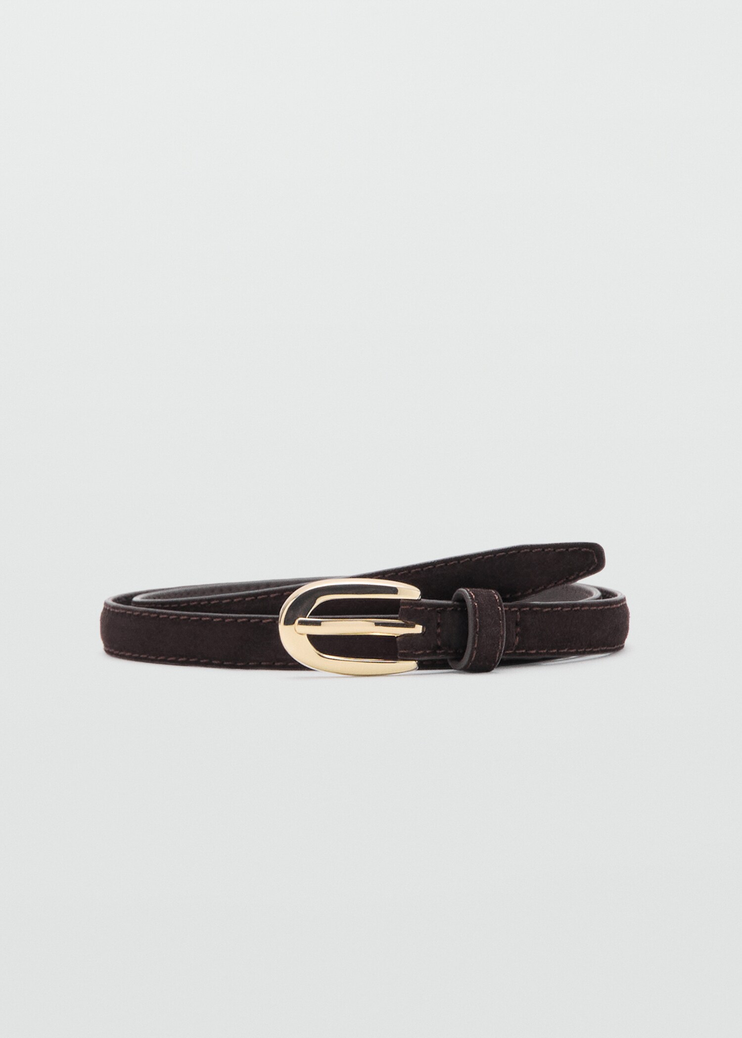Ceinture fine cuir daim - Article sans modèle