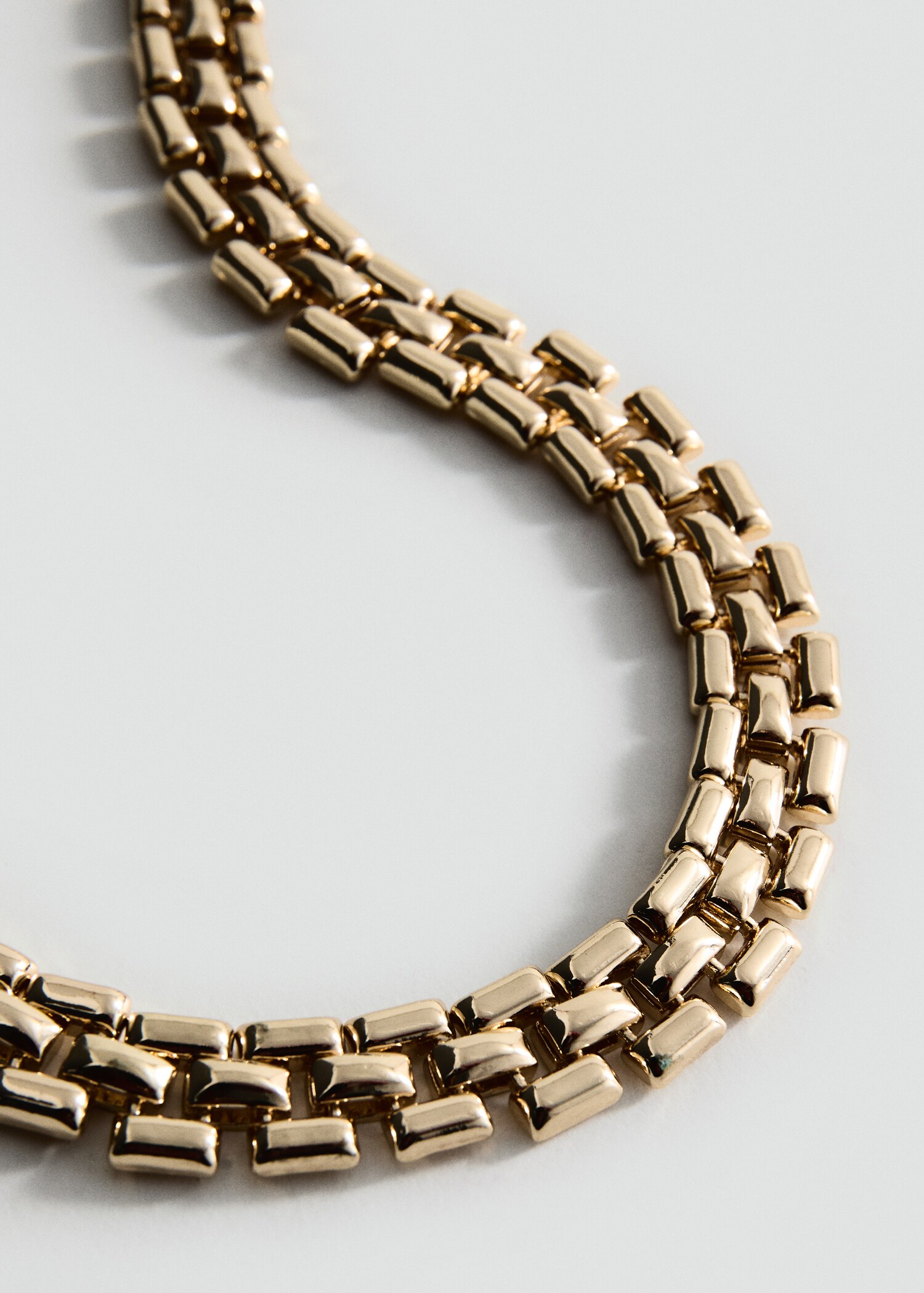 Collier double maillons - Plan moyen