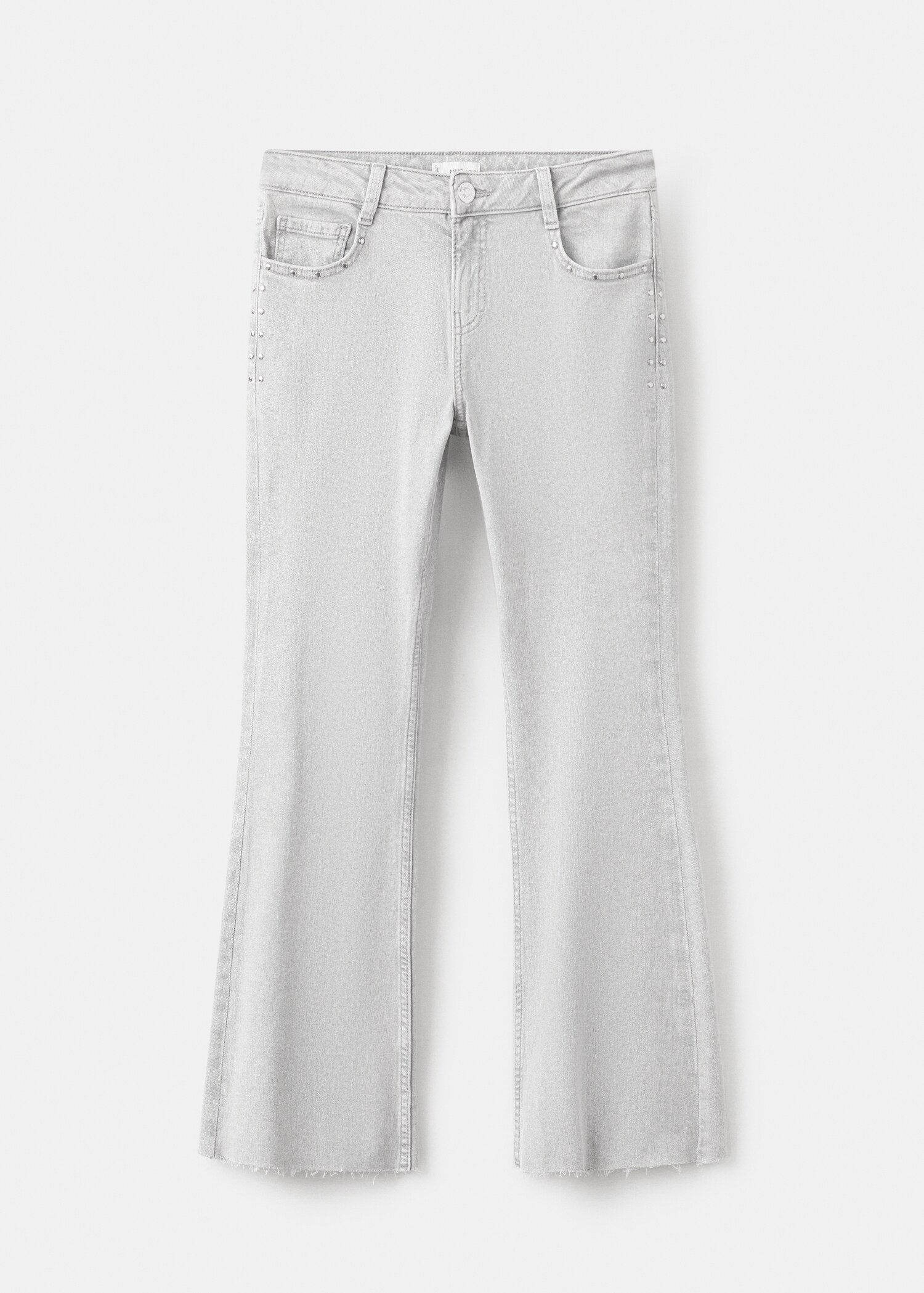 Flared cropped jeans with studs - Article without model