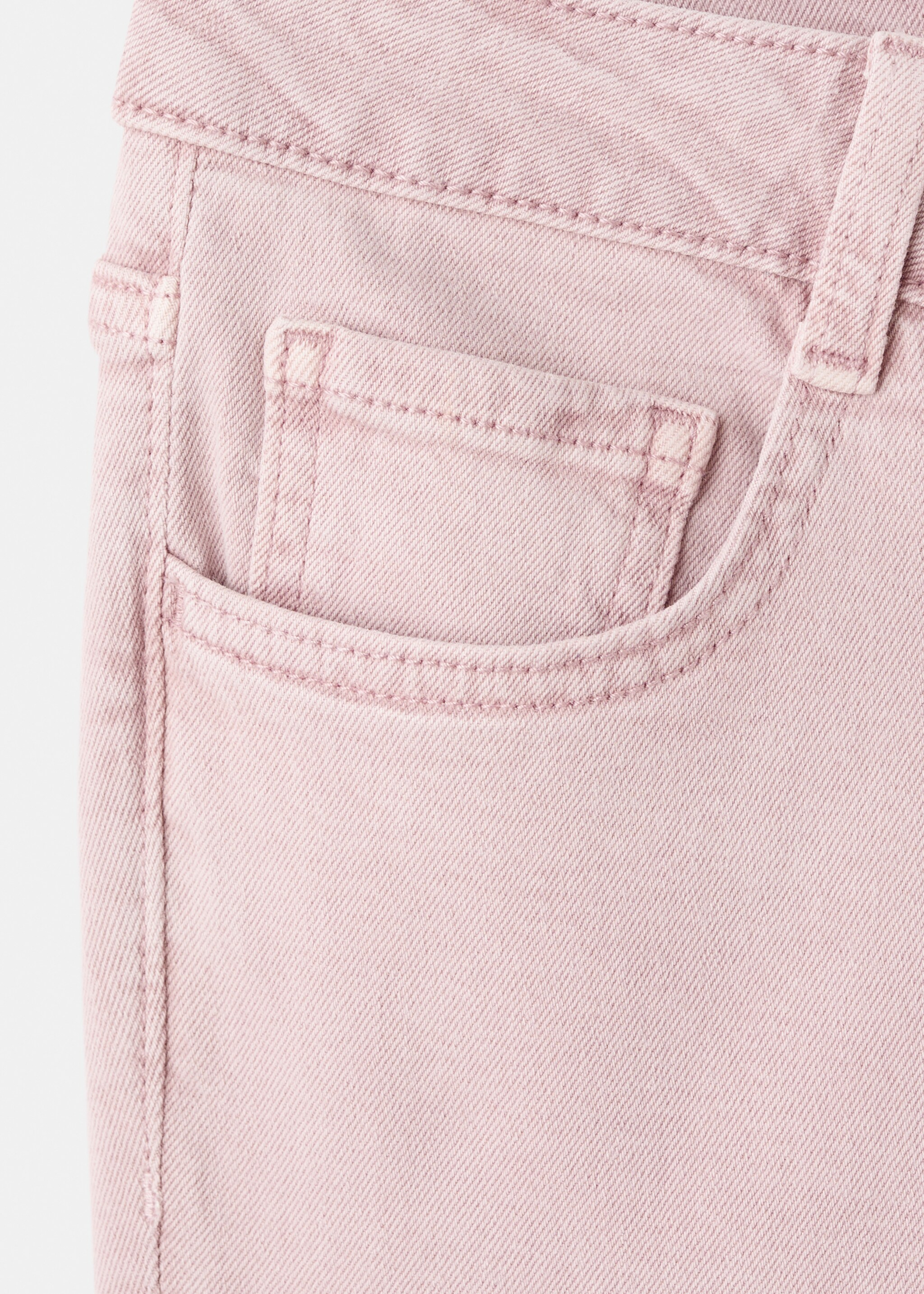 Kratší džíny flare - Detail zboží 8, Bleděrůžová. Ref: 27011226-00.