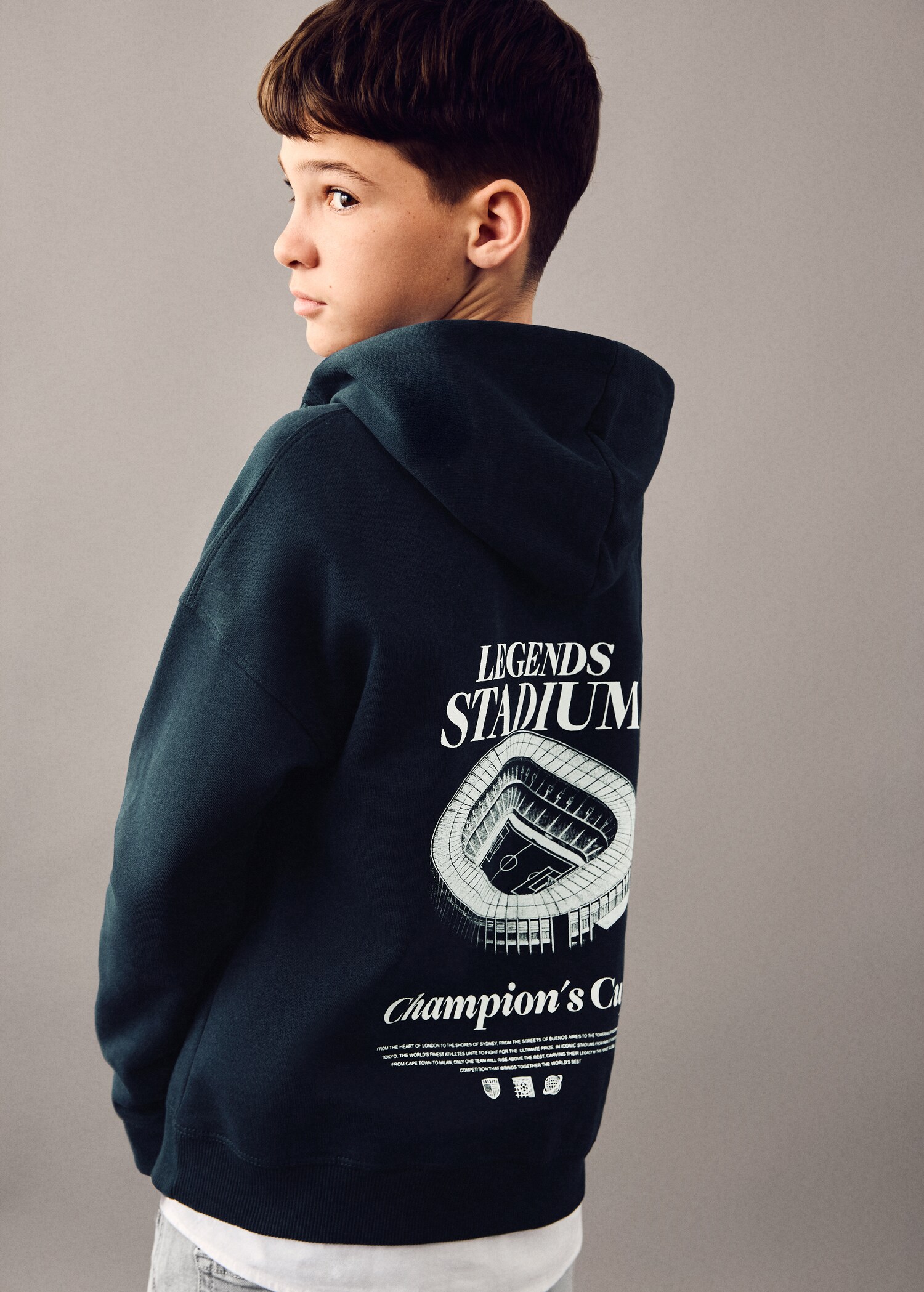 Printed hoodie - Medium plane