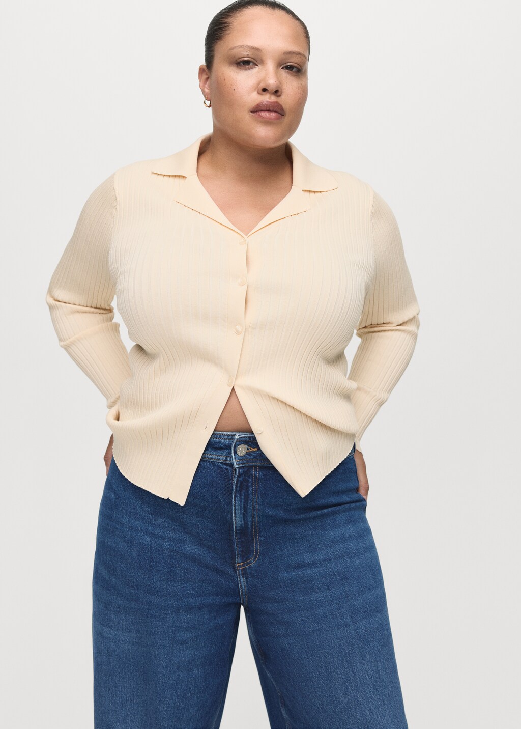 Mango Catherin culotte high-rise jeans
