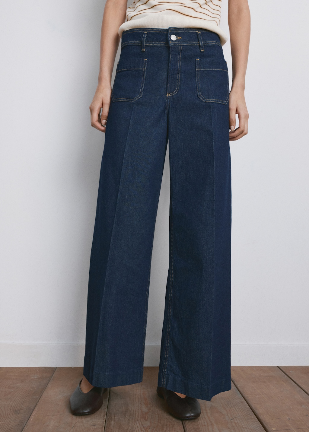 Mango Wide leg jeans with pockets