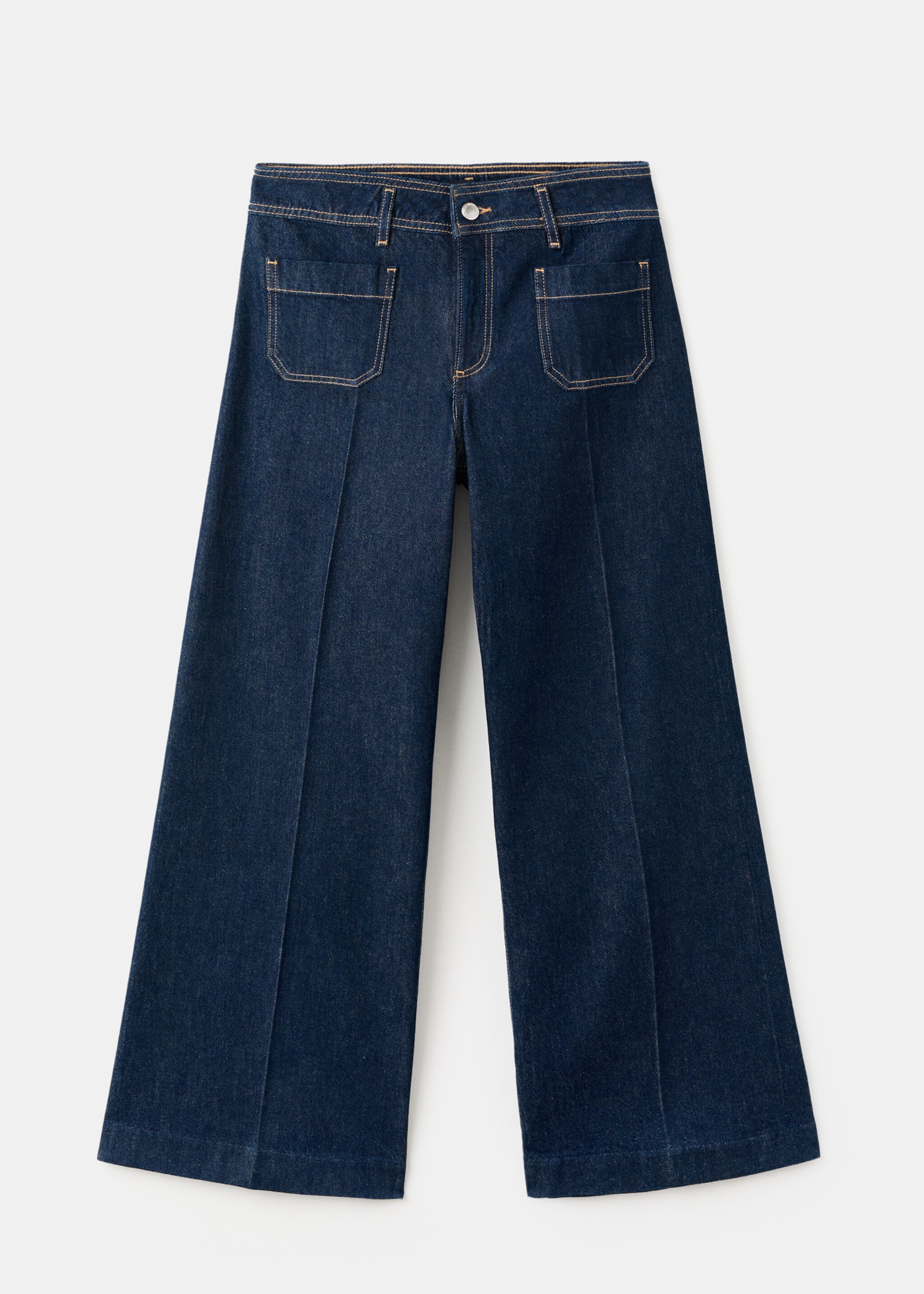 Wide-leg jeans with pockets - Article without model, Open Blue. Ref: 27011234-00.