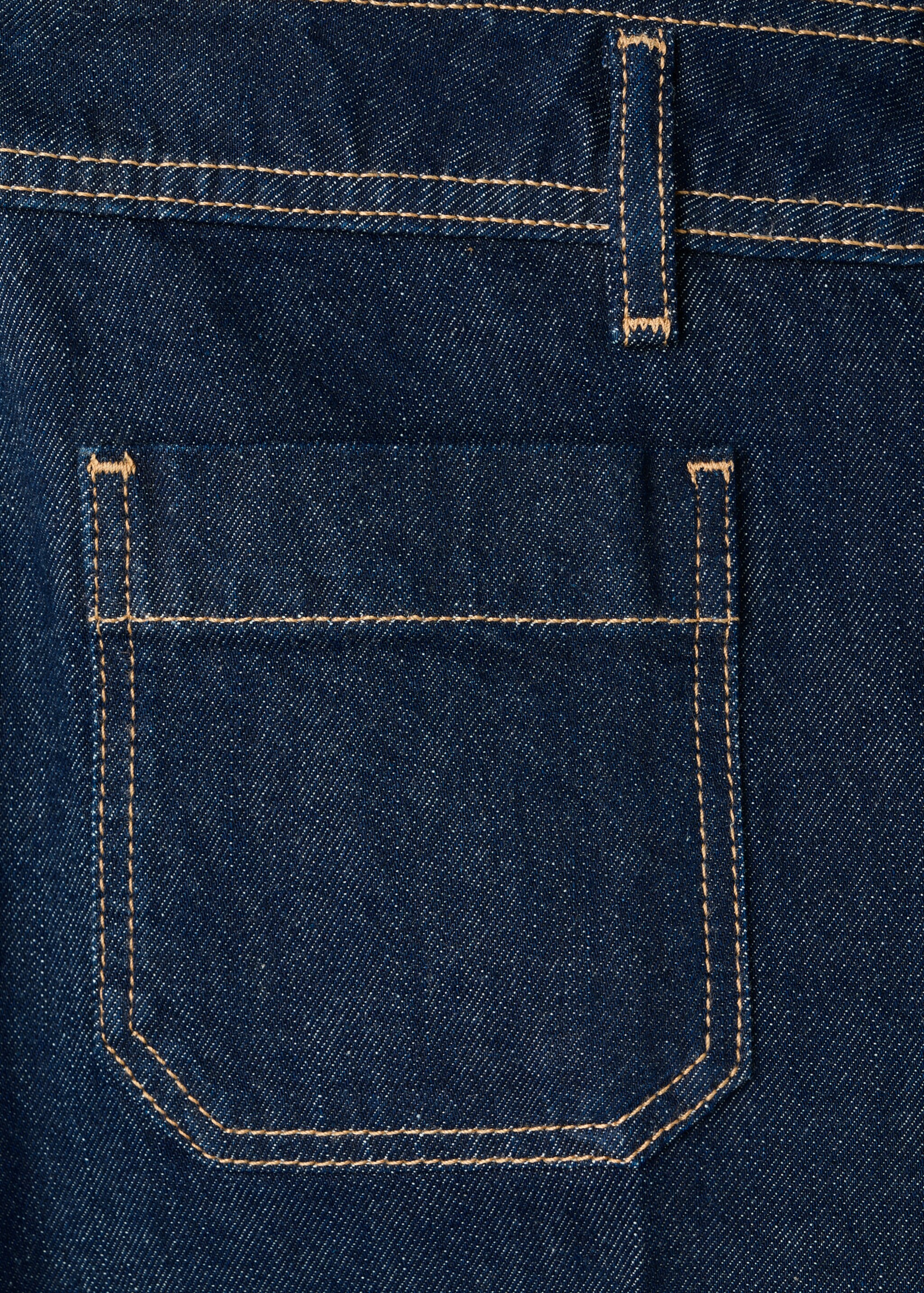 Wide-leg jeans with pockets - Details of the article 0, Open Blue. Ref: 27011234-00.