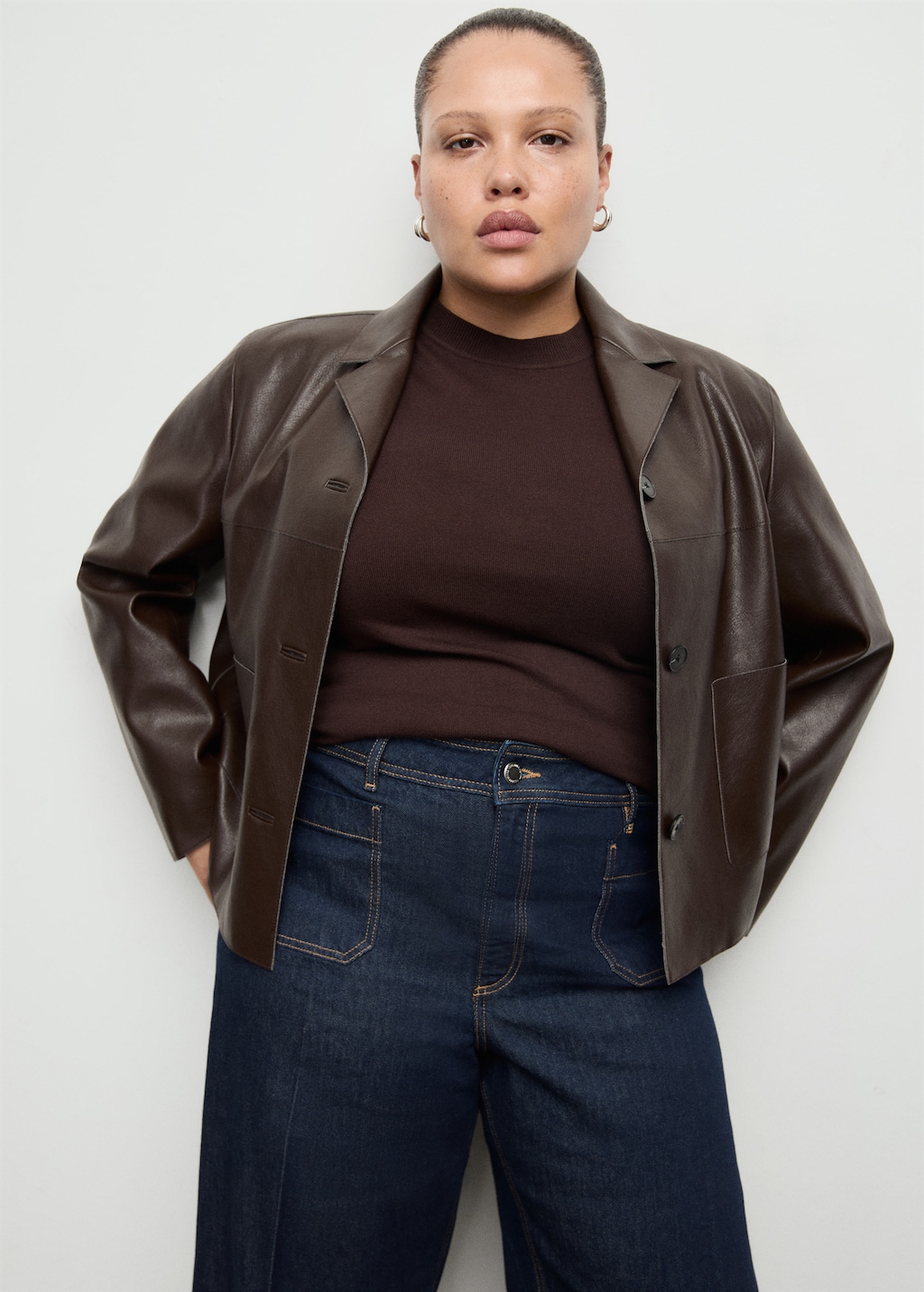 Mango Wide leg jeans with pockets
